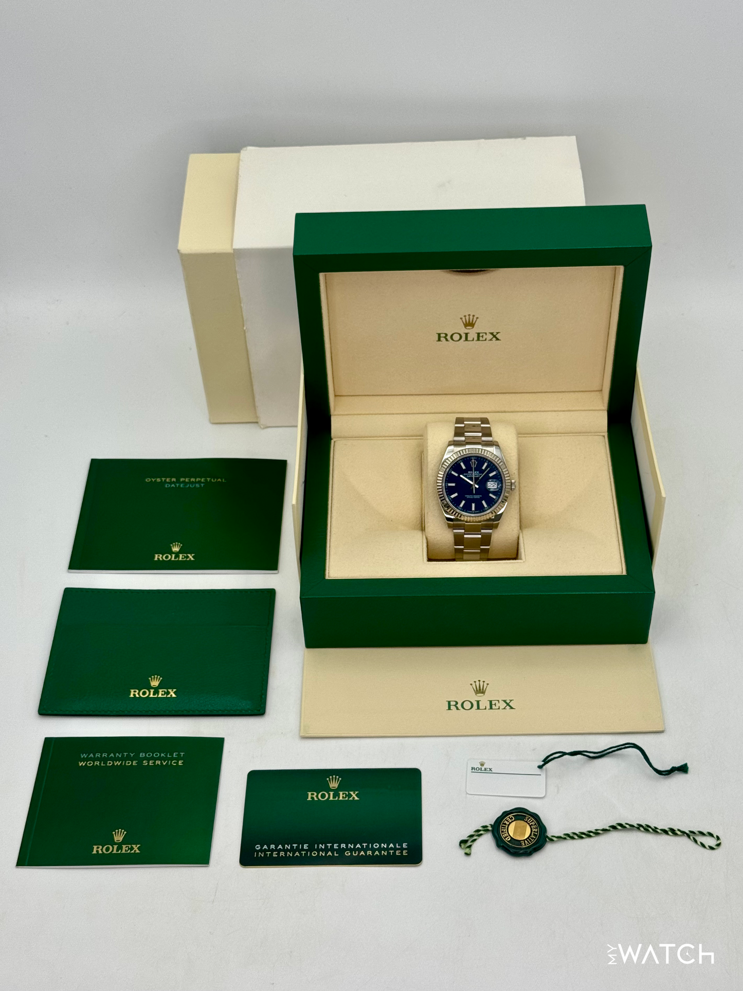 2021 Rolex Datejust 41mm 126334 Stainless Steel Oyster Blue Dial - MyWatchLLC