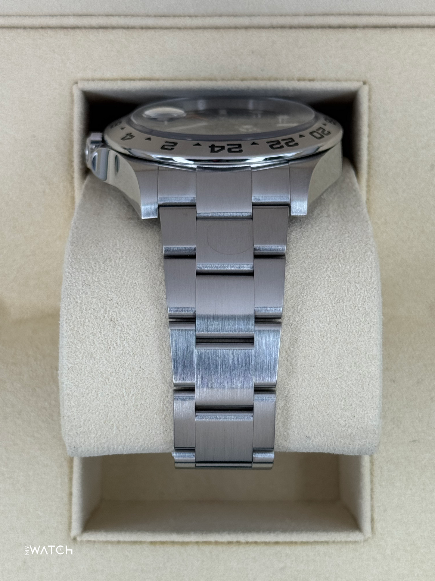 2019 Rolex Explorer II 42mm 216570 Stainless Steel Black Dial