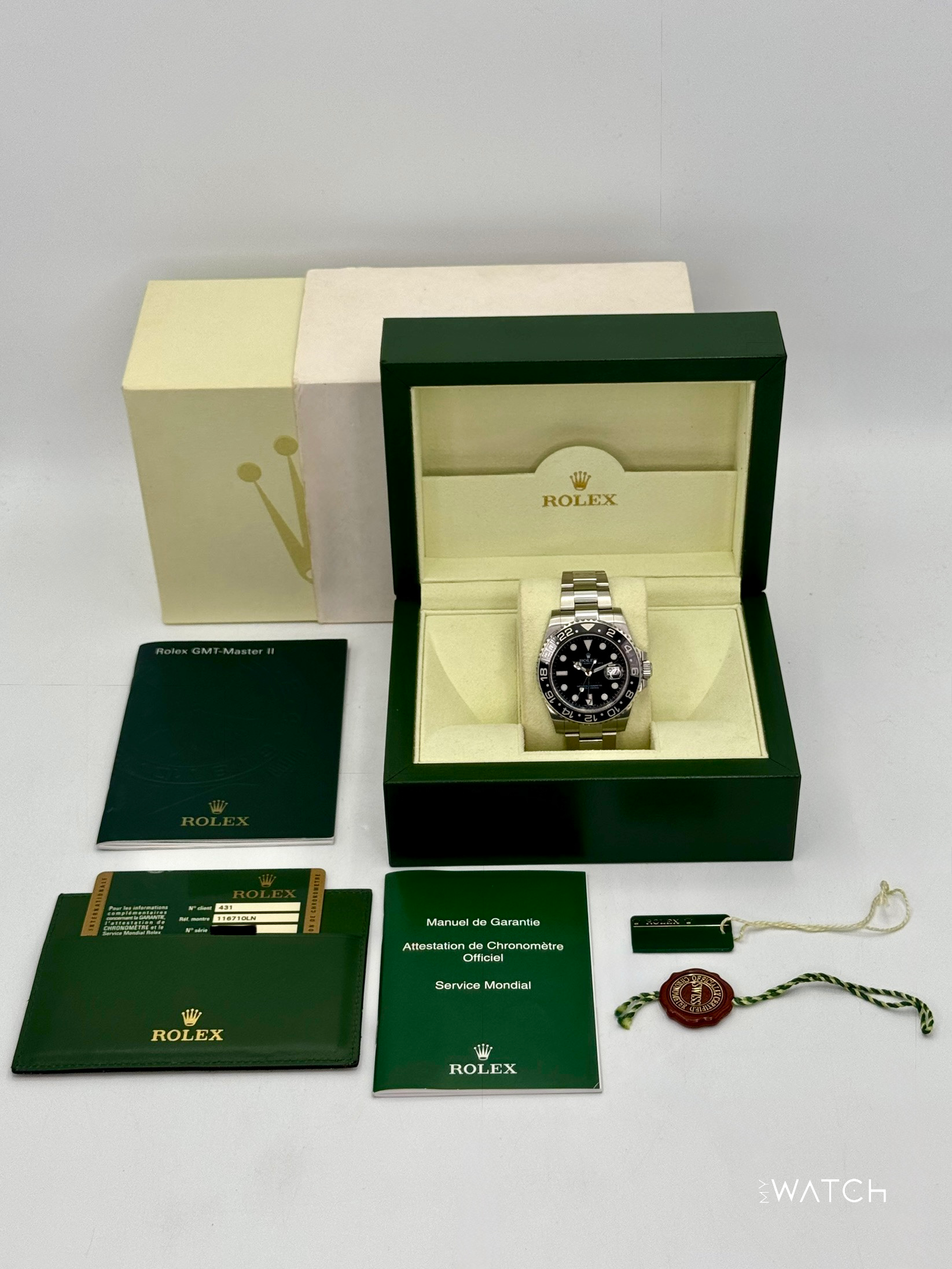 2014 Rolex GMT-Master II 40mm 116710LN Stainless Steel Black Dial - MyWatchLLC