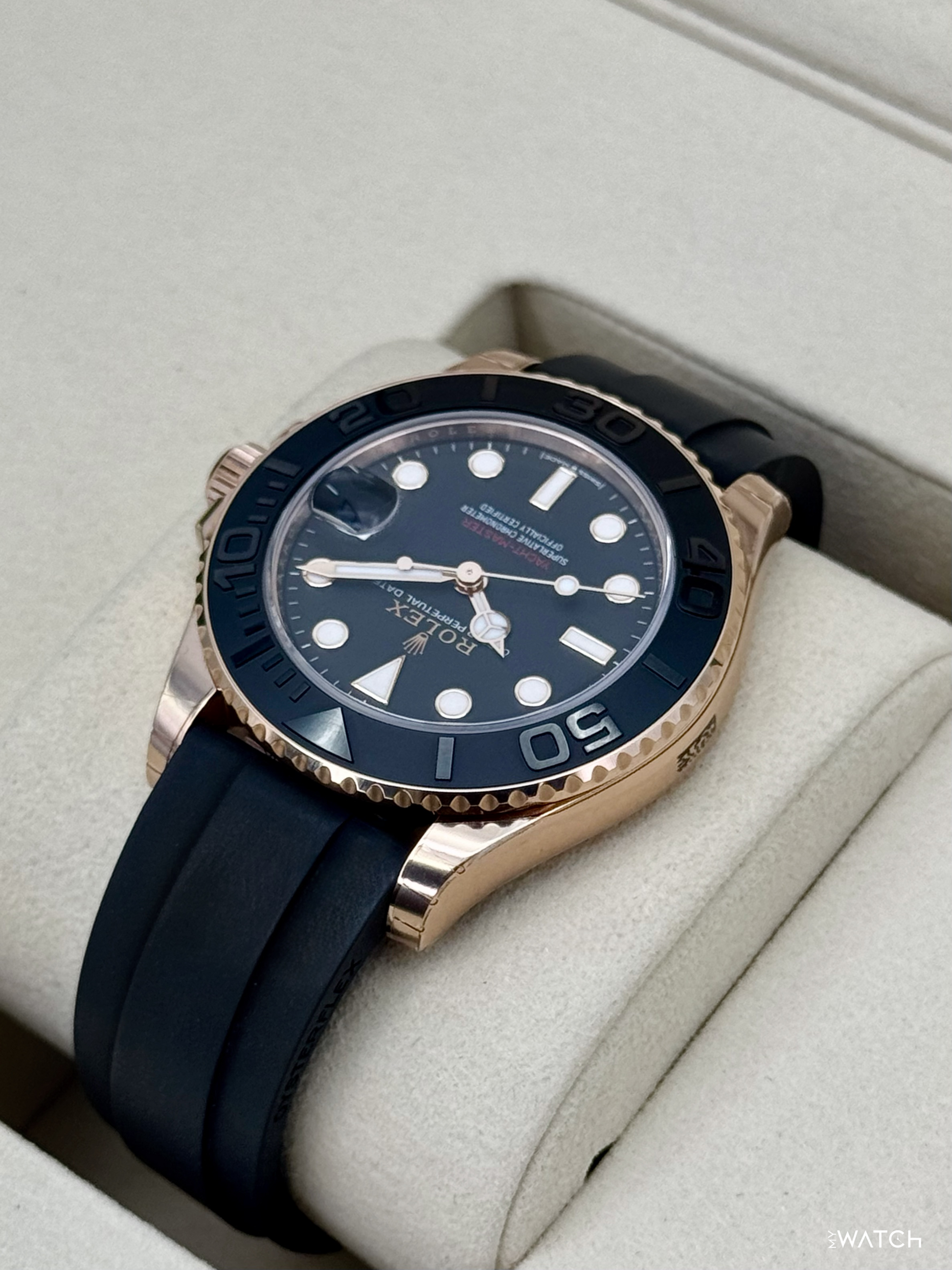 NEW 2026 Rolex Yacht-Master 37mm 268655 Rose Gold Black Dial (STICKERED) - MyWatchLLC