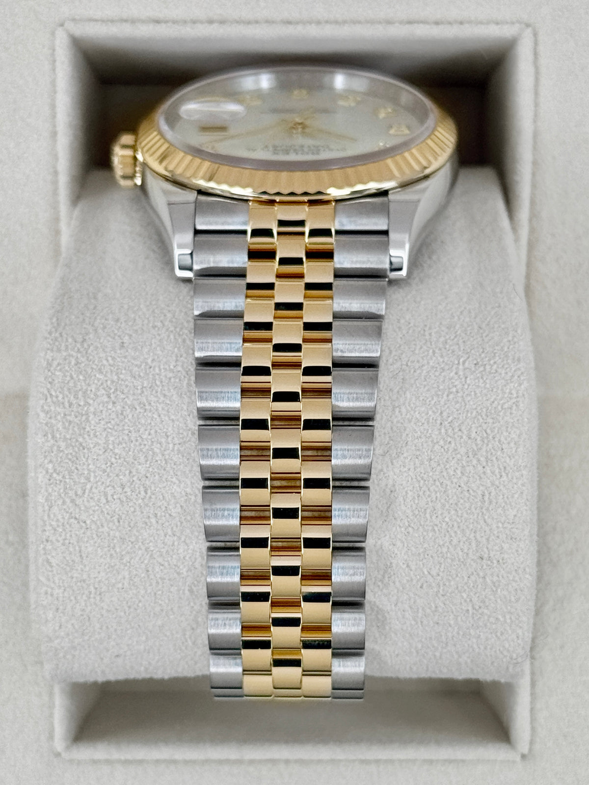 2022 Rolex Datejust 36mm 126233 Two-Tone Jubilee Mother of Pearl Diamond Dial