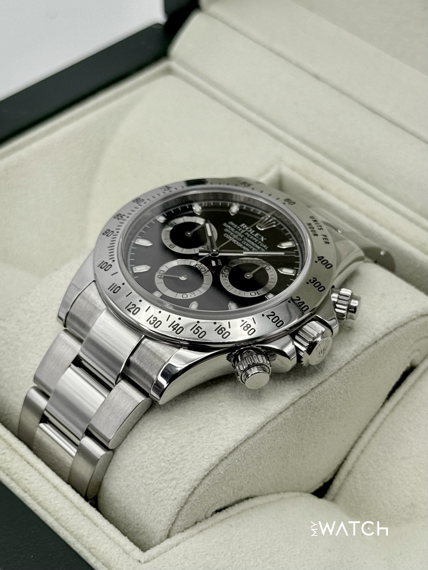 2013 Rolex Daytona 40mm 116520 Stainless Steel Black APH Dial