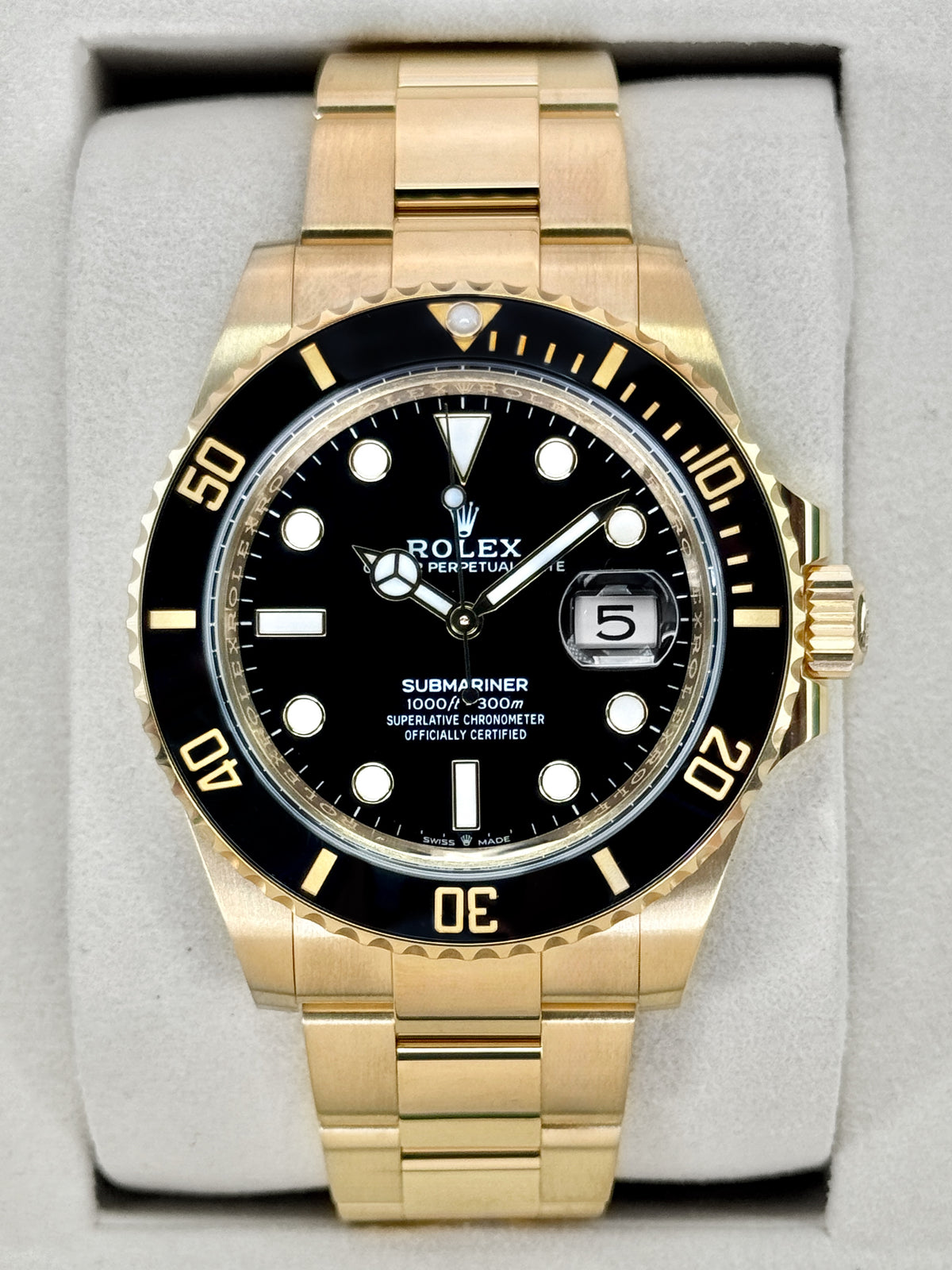 2026 Rolex Submariner 41mm 126618LN Yellow Gold Black Dial
