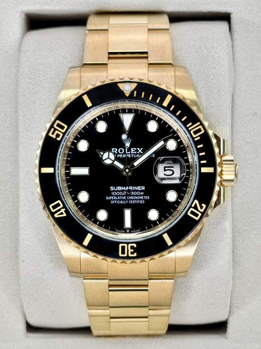 2026 Rolex Submariner 41mm 126618LN Yellow Gold Black Dial