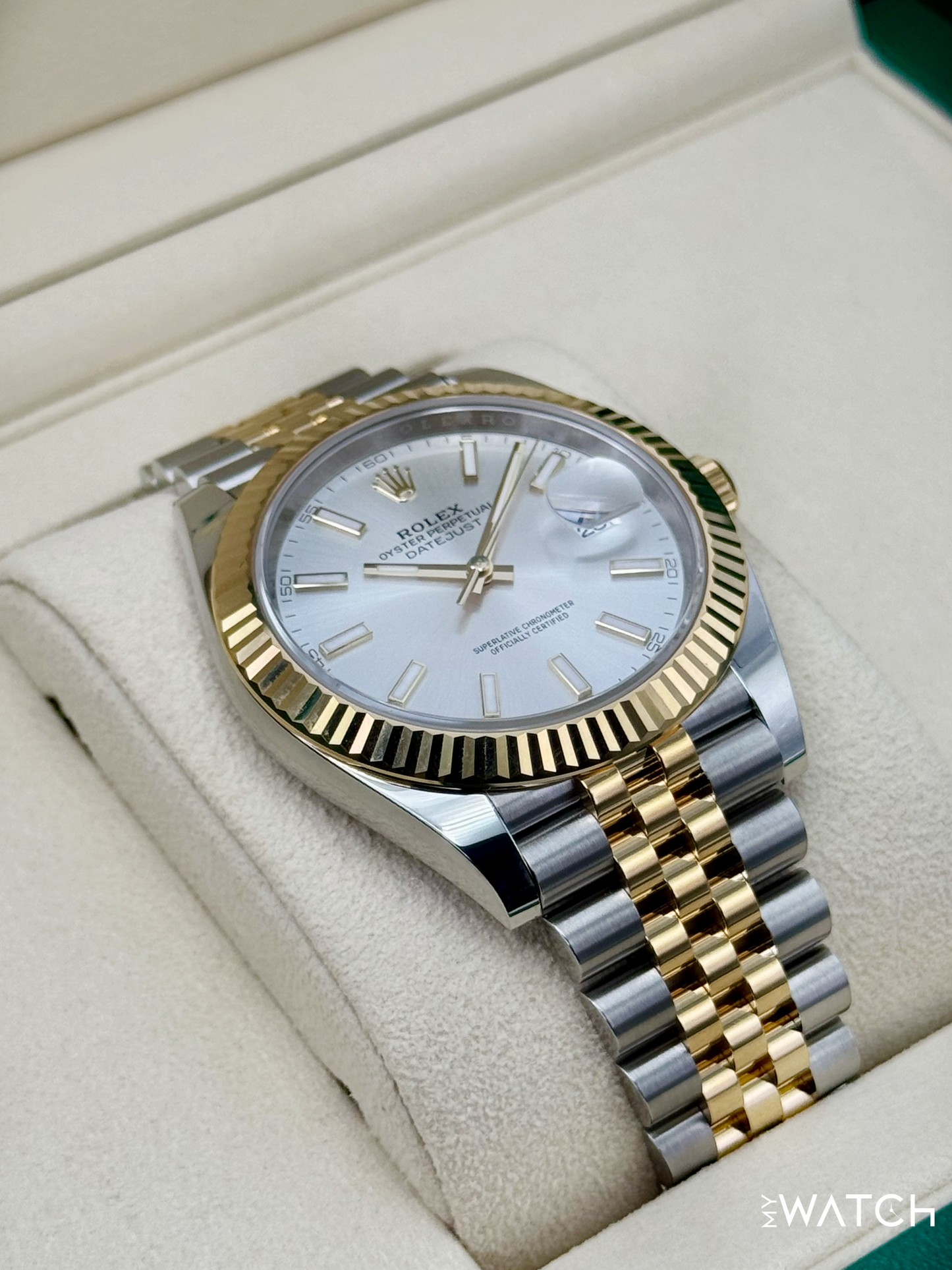 NEW 2025 Rolex Datejust 41mm 126333 Two-Tone Jubilee Silver Dial - STICKERED