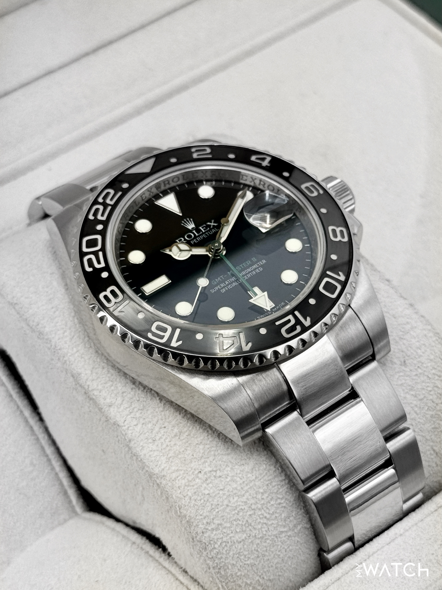 2007 Rolex GMT-Master II 40mm 116710LN Stainless Steel Black Dial - MyWatchLLC