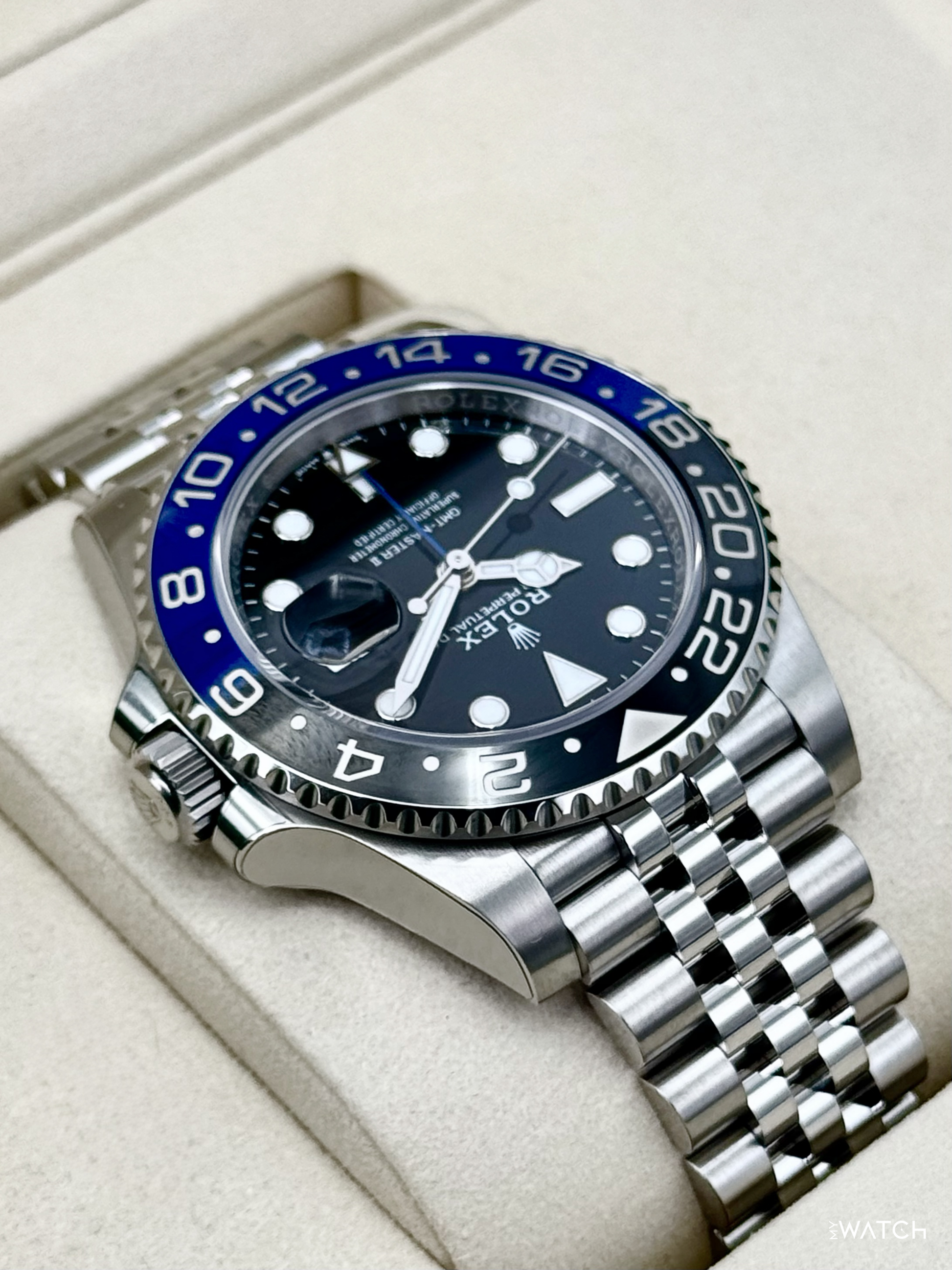NEW 2026 Rolex GMT-Master II "Batgirl" 40mm 126710BLNR Jubilee (STICKERED) - MyWatchLLC