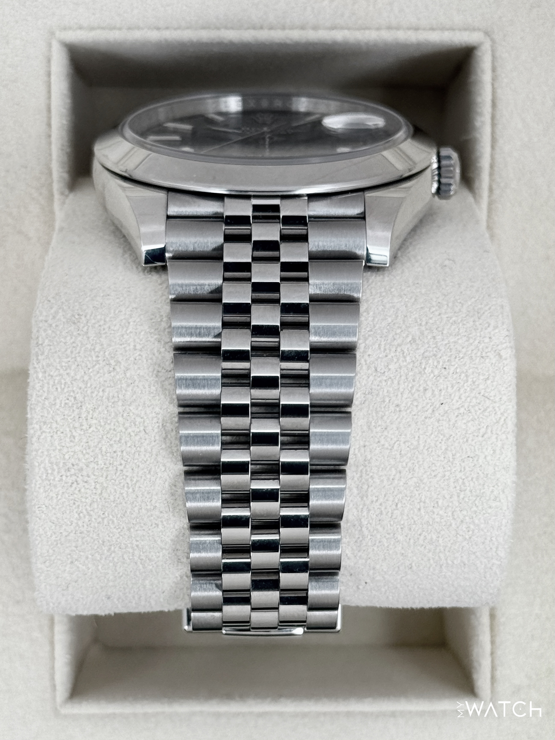 NEW 2023 Rolex Datejust 41mm 126300 Stainless Steel Jubilee Blue Dial - MyWatchLLC