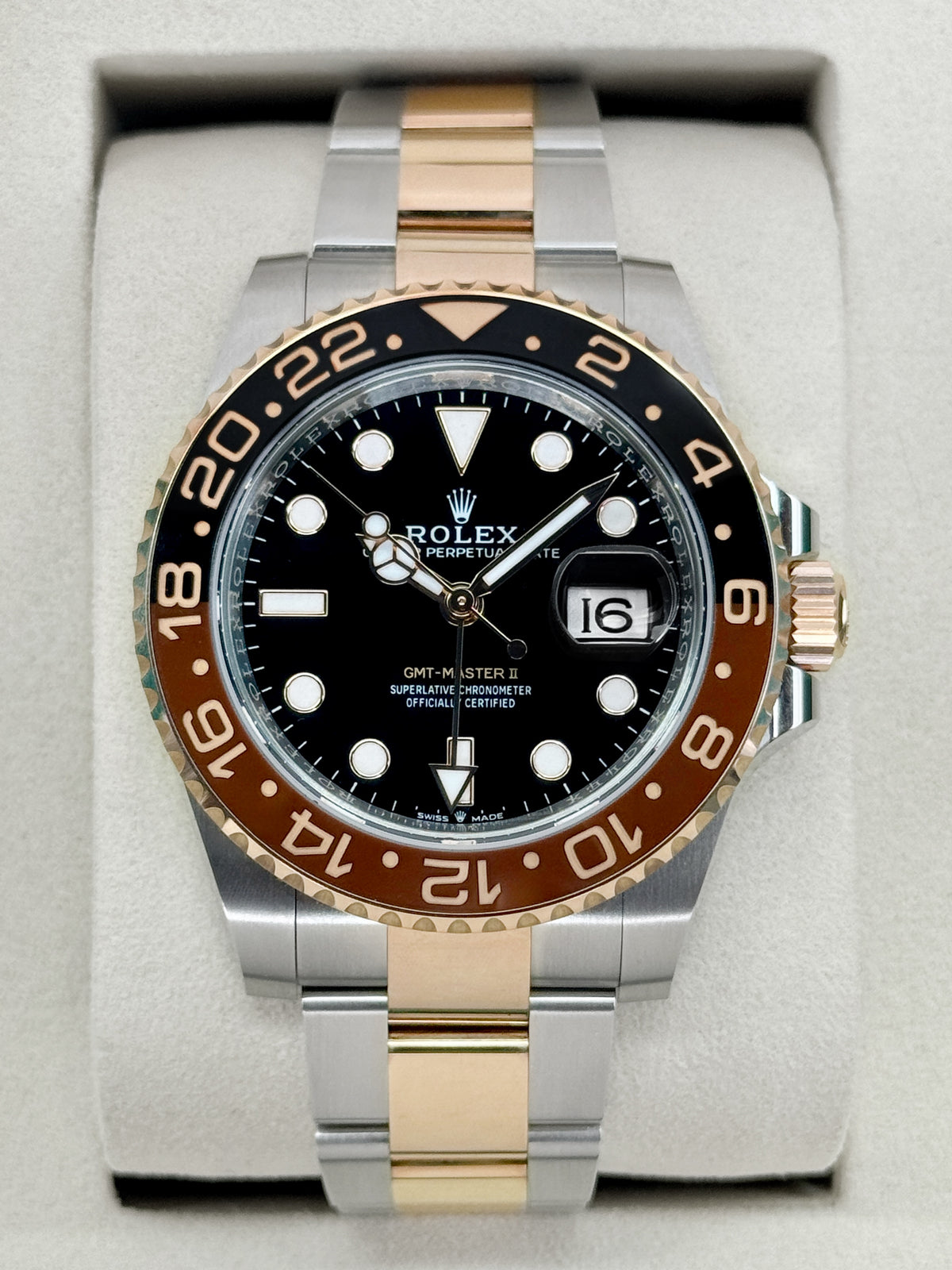 2025 Rolex GMT-Master II Rootbeer 40mm 126711CHNR Two-Tone