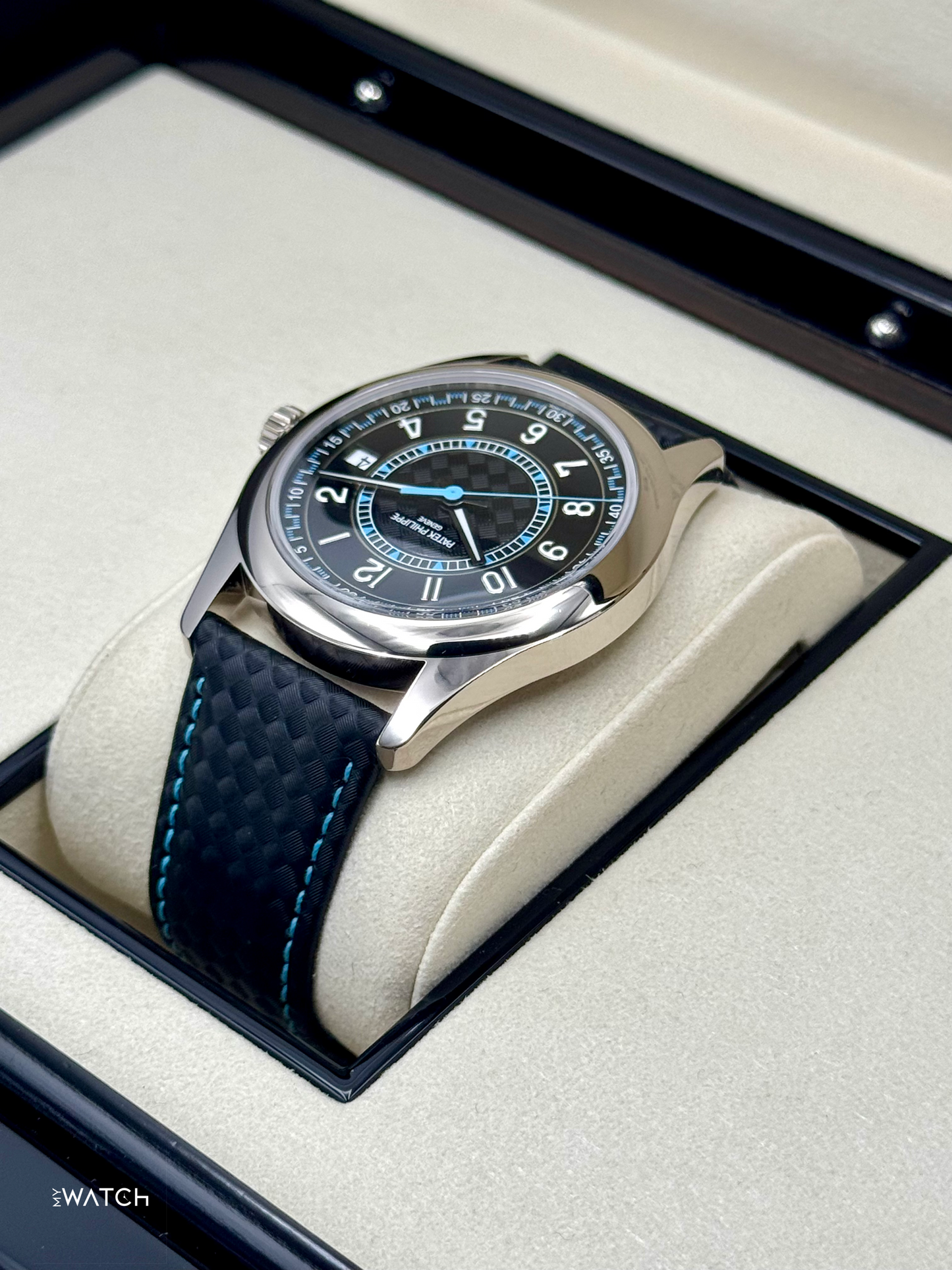 2025 Patek Philippe Calatrava Blue 6007G White Gold Black Dial