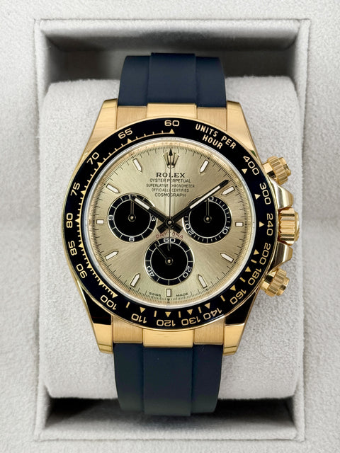 2024 Rolex Daytona 40mm 126518LN Yellow Gold Oysterflex Champagne Pikachu Dial