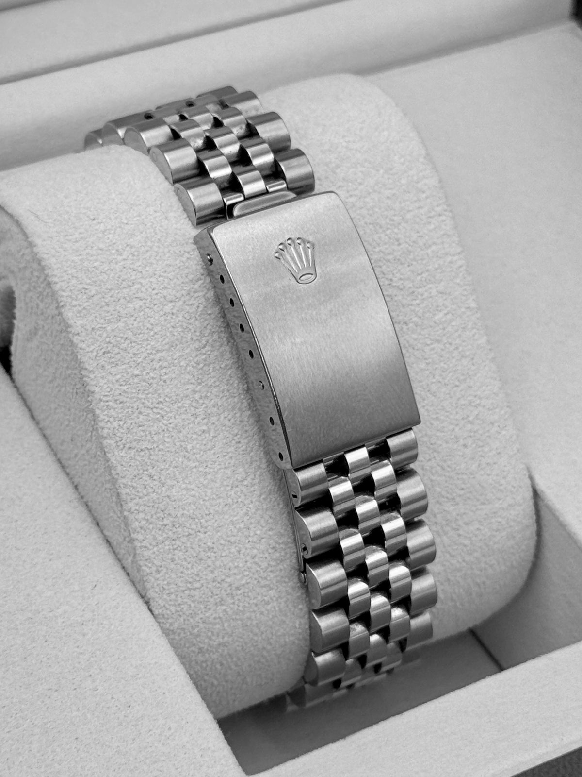 2004 Rolex Datejust 36mm 16234 Stainless Steel Jubilee Silver Diamond Dial (Collectors Set)