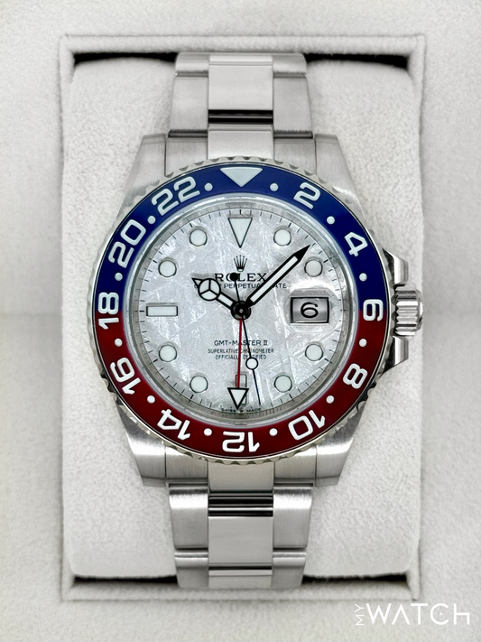 2021 Rolex GMT-Master II "Pepsi" 40mm 126719BLRO Meteorite Dial