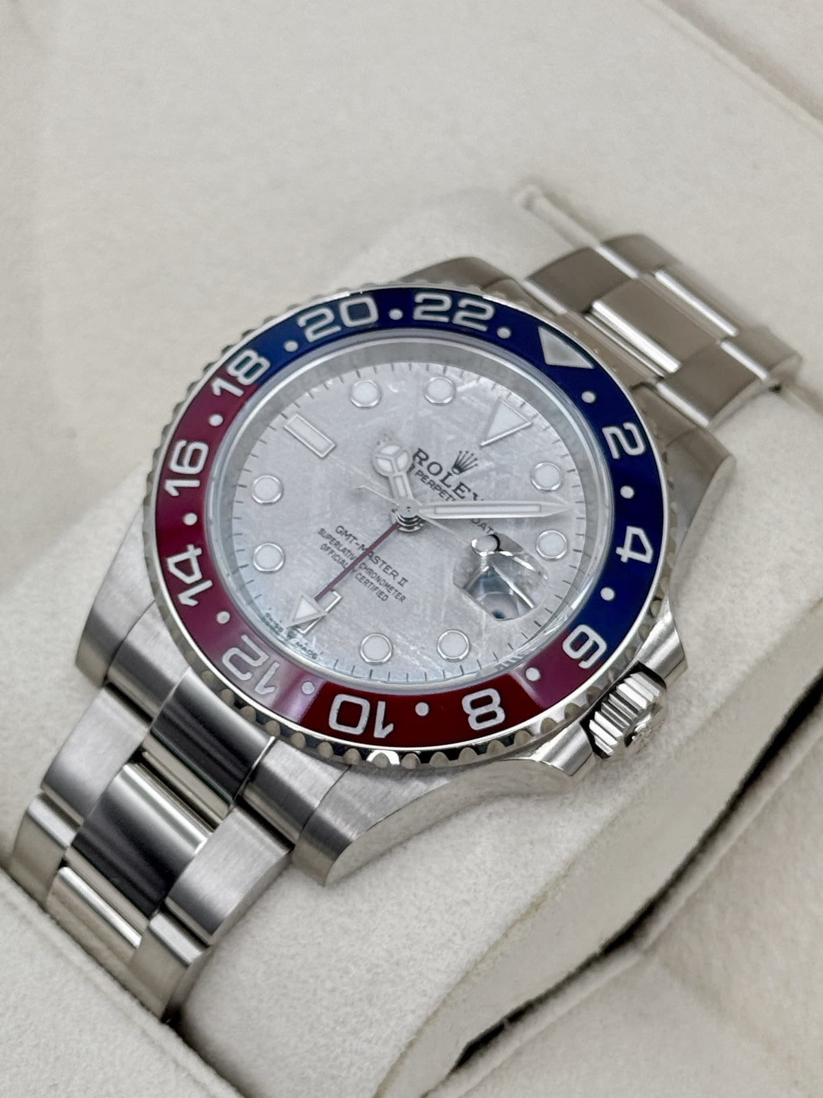 2024 Rolex GMT-Master II "Pepsi" 40mm 126719BLRO Meteorite Dial