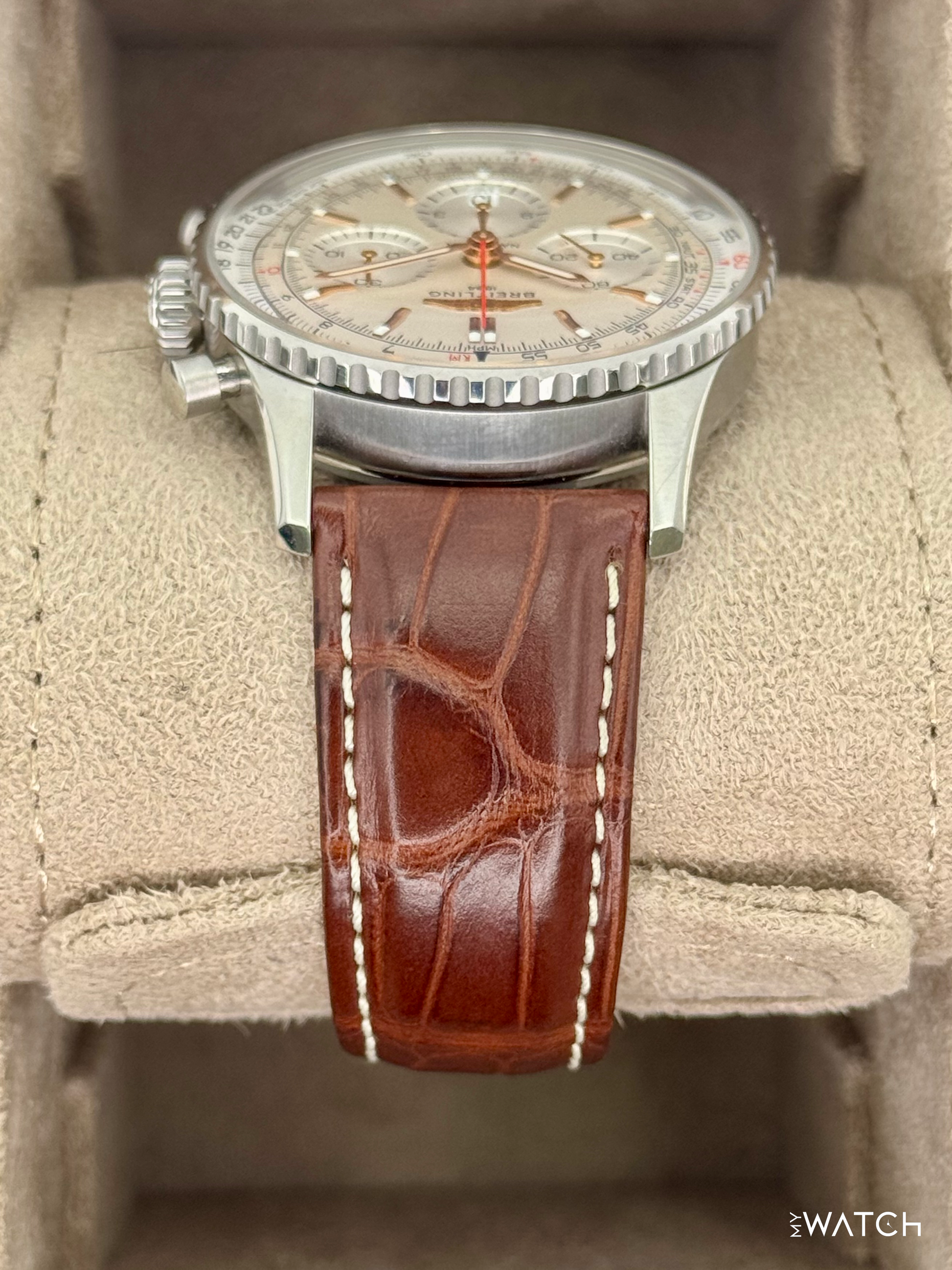 2024 Breitling Navitimer Chronograph B01 41mm AB0139 Stainless Steel Silver Dial - MyWatchLLC