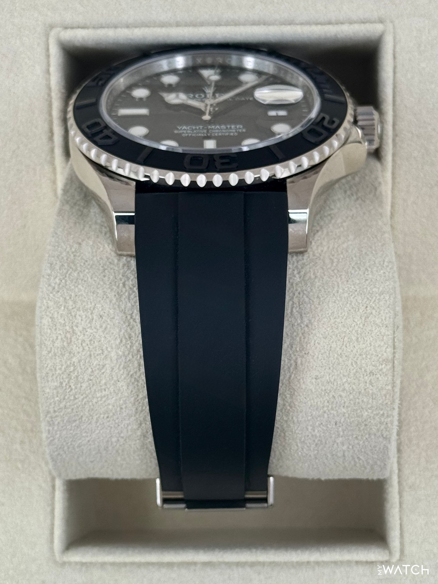 2022 Rolex Yacht-Master 42mm 226659 White Gold Oysterflex Black Dial