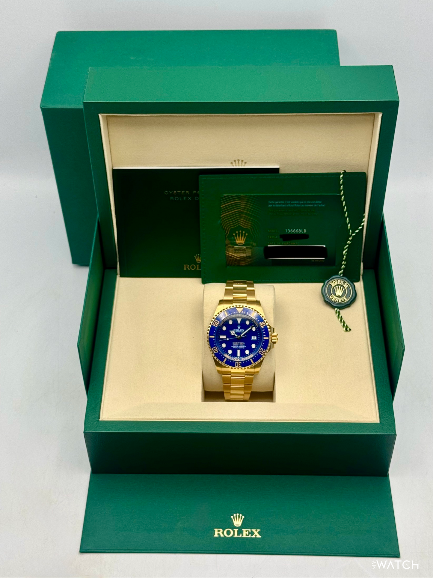 NEW 2026 Rolex Deepsea 44mm 136668LB 18K Yellow Gold Blue Dial (STICKERED)