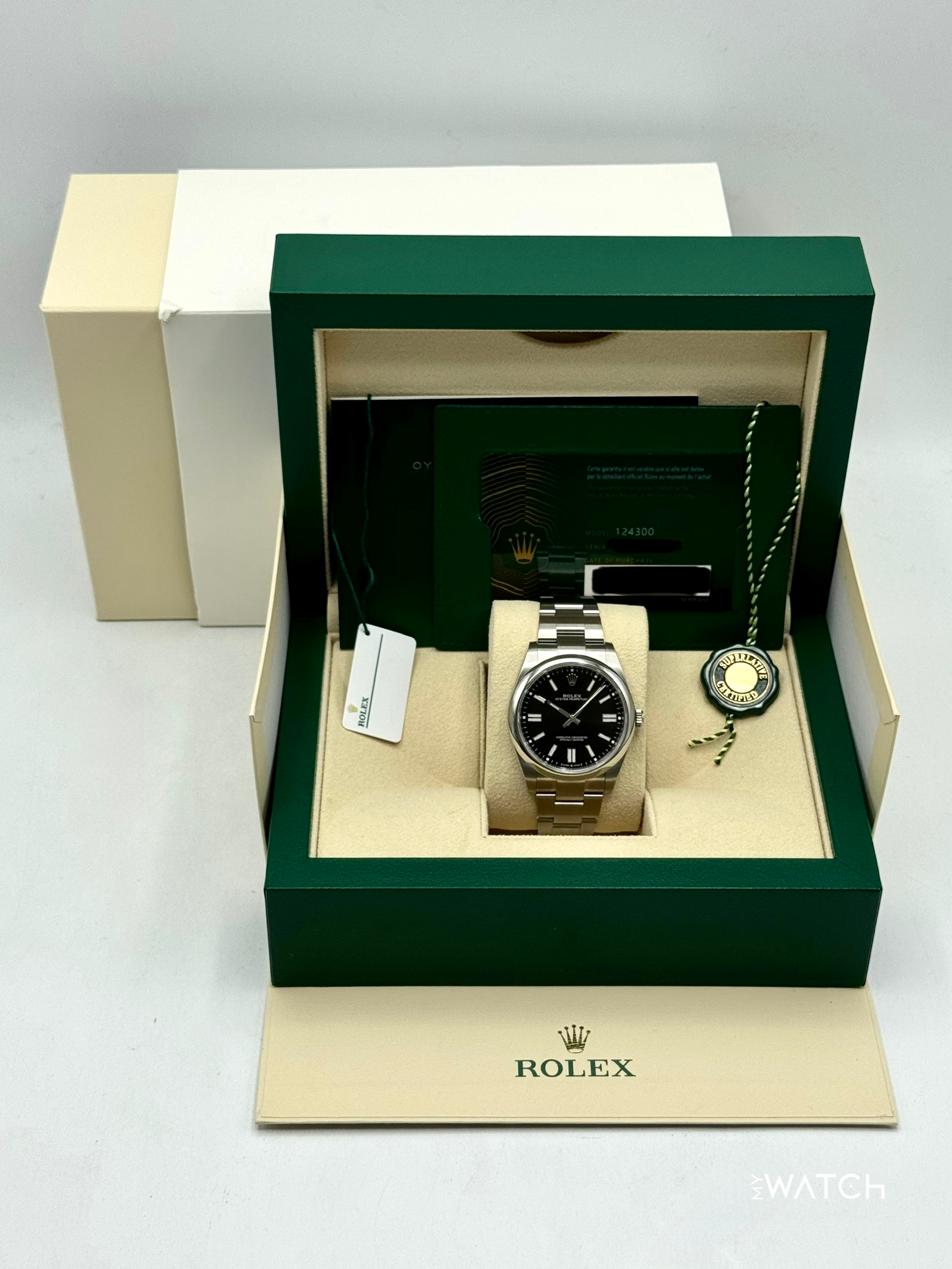 2024 Rolex Oyster Perpetual 41mm 124300 Black Dial - MyWatchLLC