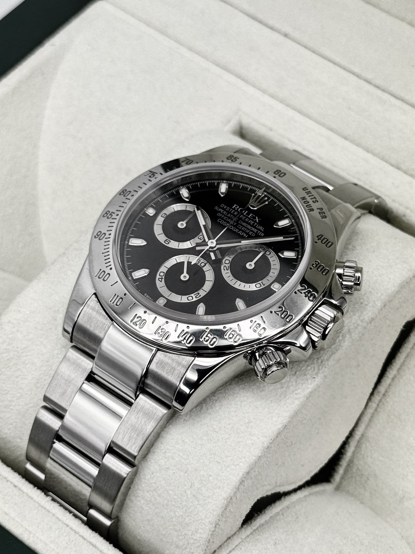 2011 Rolex Daytona 40mm 116520 Stainless Steel Black Dial