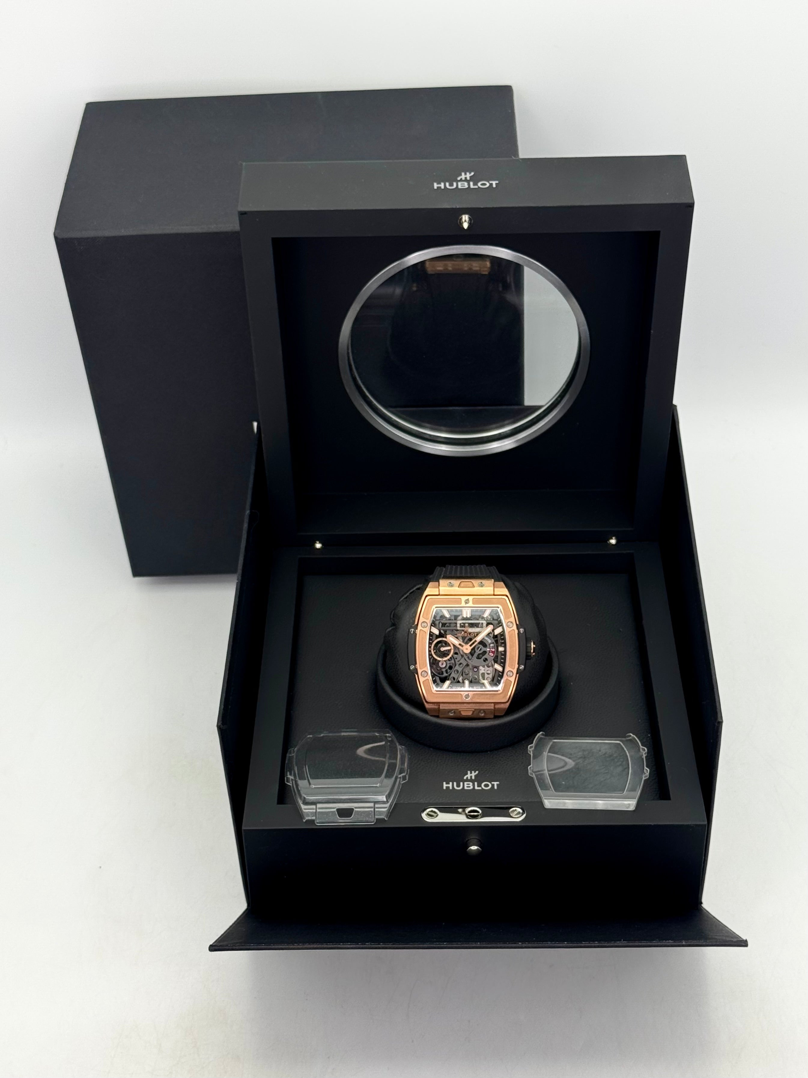 Hublot Spirit of Big Bang 45mm 614.OX.1180.RX Rose Gold Skeltonized Di