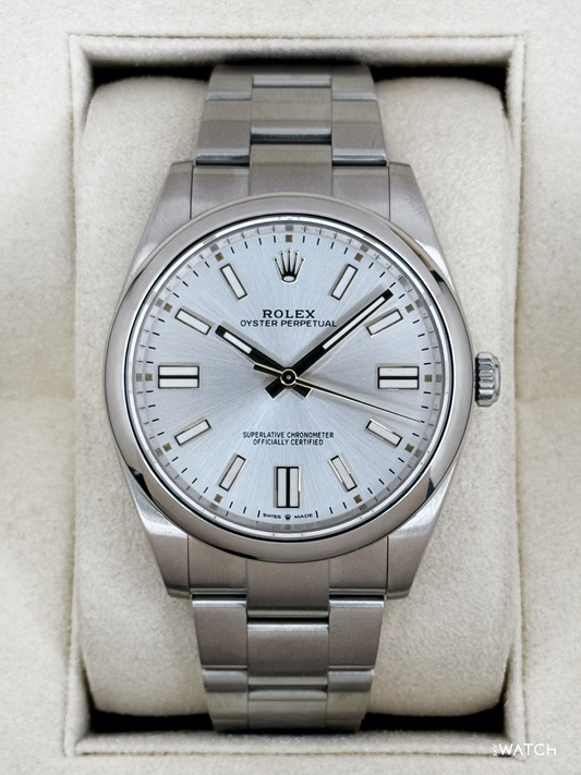NEW 2023 Rolex Oyster Perpetual 41mm 124300 Silver Dial (NOS)