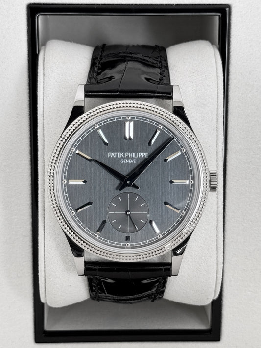 NEW 2026 Patek Philippe Calatrava 40mm 6119G  White Gold Gray Dial