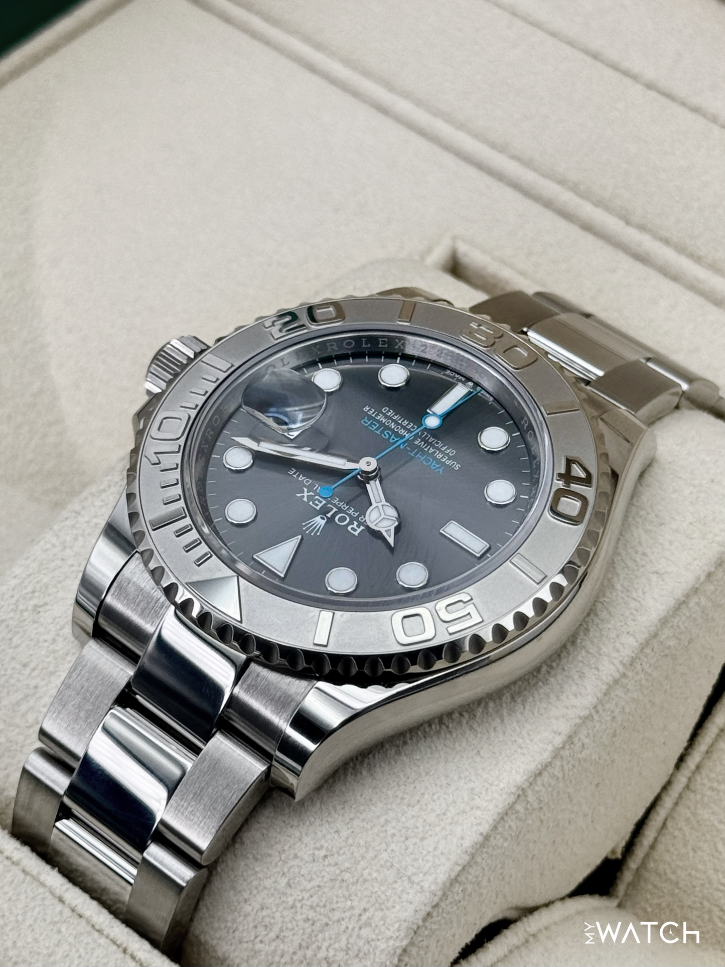 2024 Rolex Yacht-Master 40mm 126622 Stainless Steel Rhodium Dial - MyWatchLLC