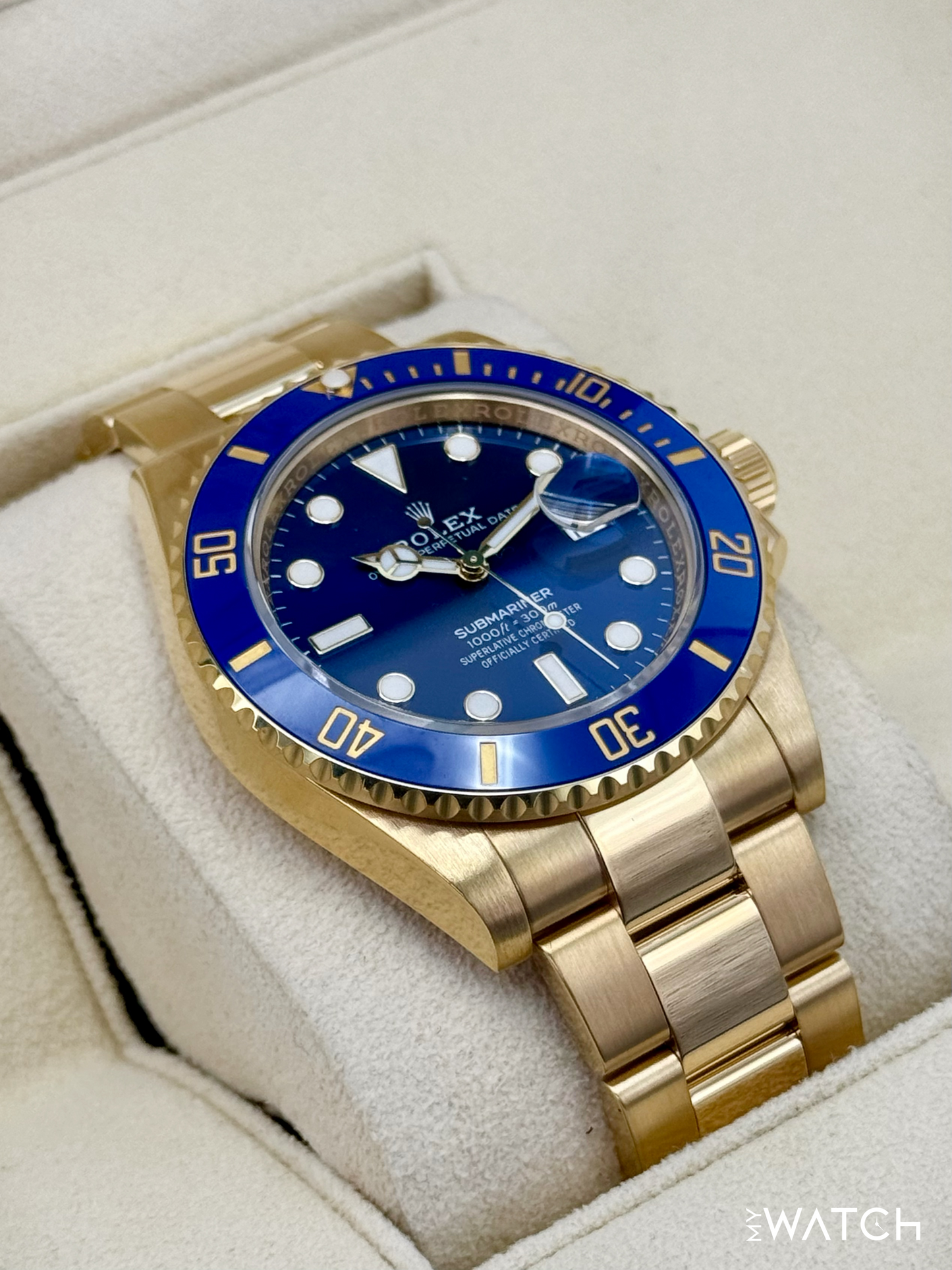 2024 Rolex Submariner "Bluesy" 41mm 126618LB Yellow Gold Blue Dial