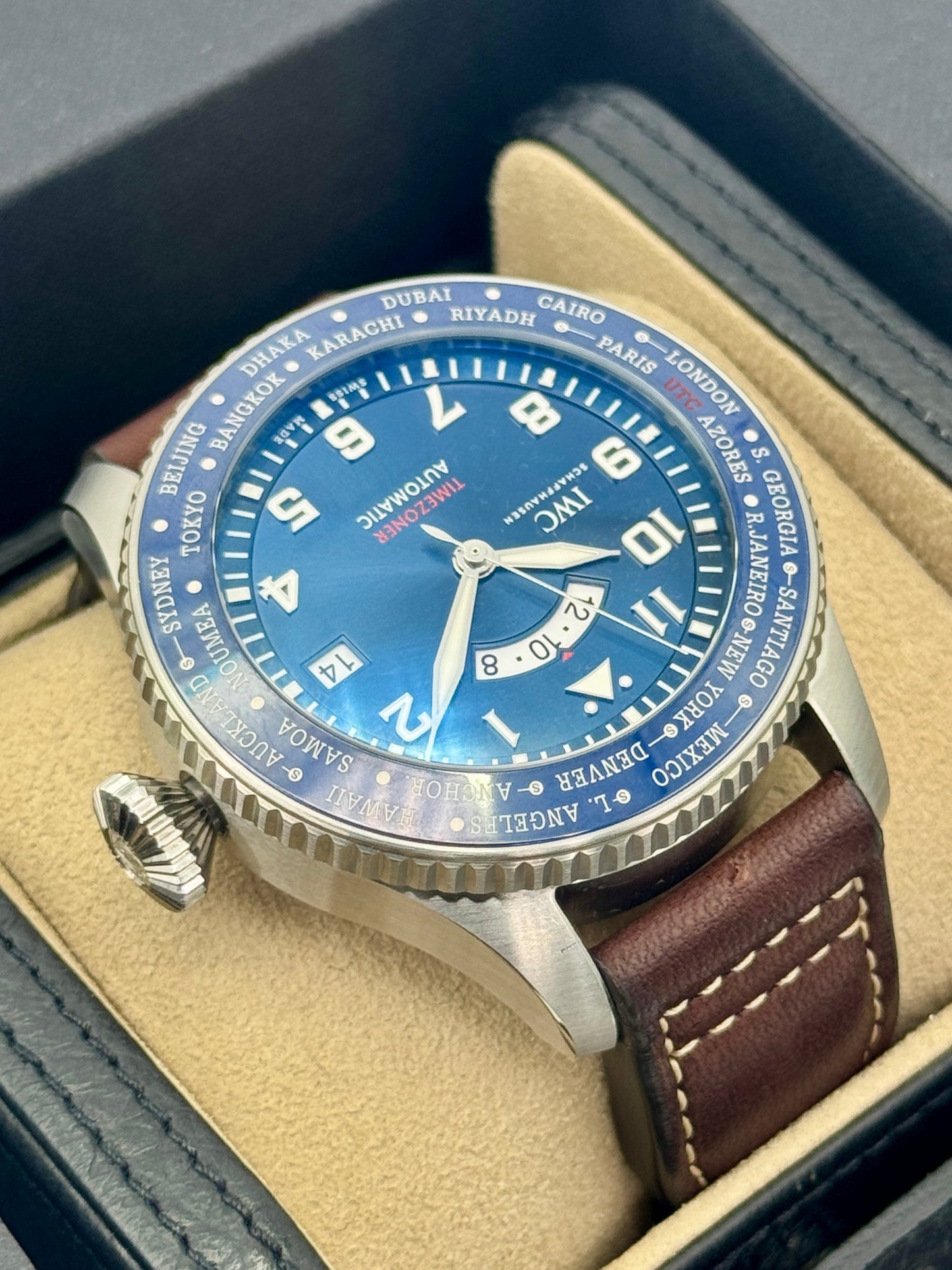 2023 IWC Pilot Timezoner Le Petit Prince 46mm IW395503 Stainless Steel Blue Dial