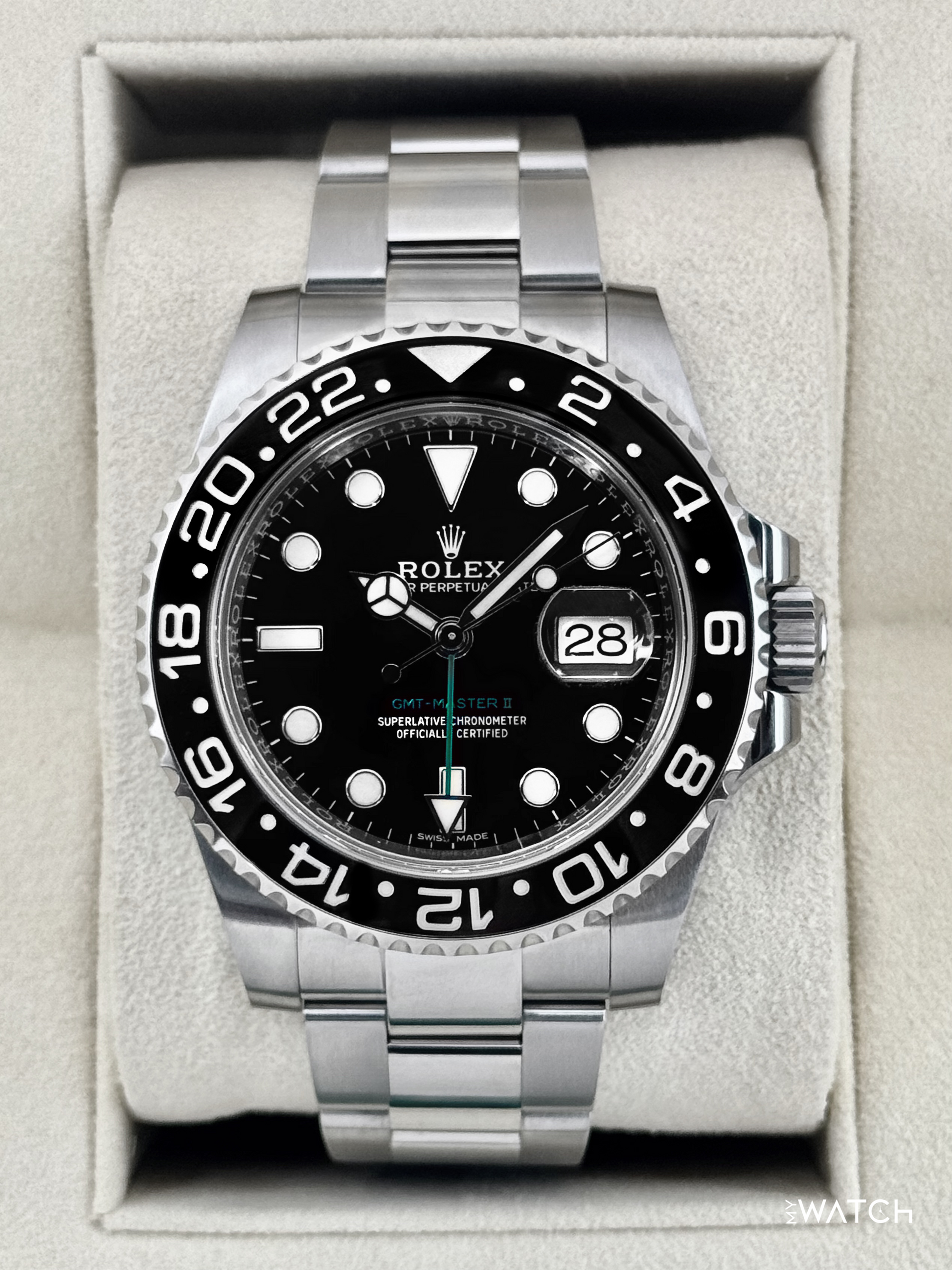 2019 Rolex GMT-Master II 40mm 116710LN Stainless Steel Black Dial - MyWatchLLC