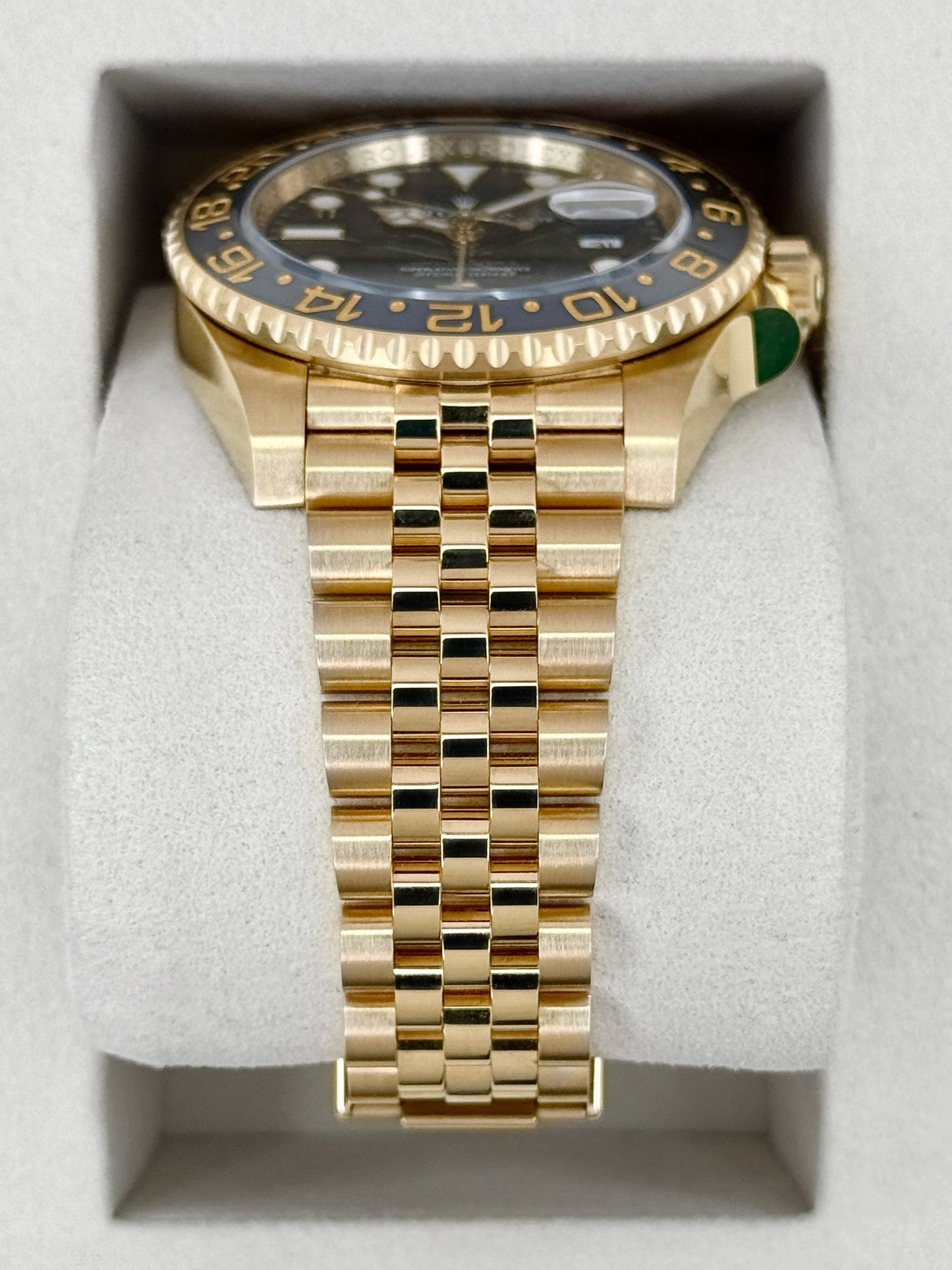 2026 Rolex GMT-Master II 40mm 126718GRNR Yellow Gold Jubilee Black Dial