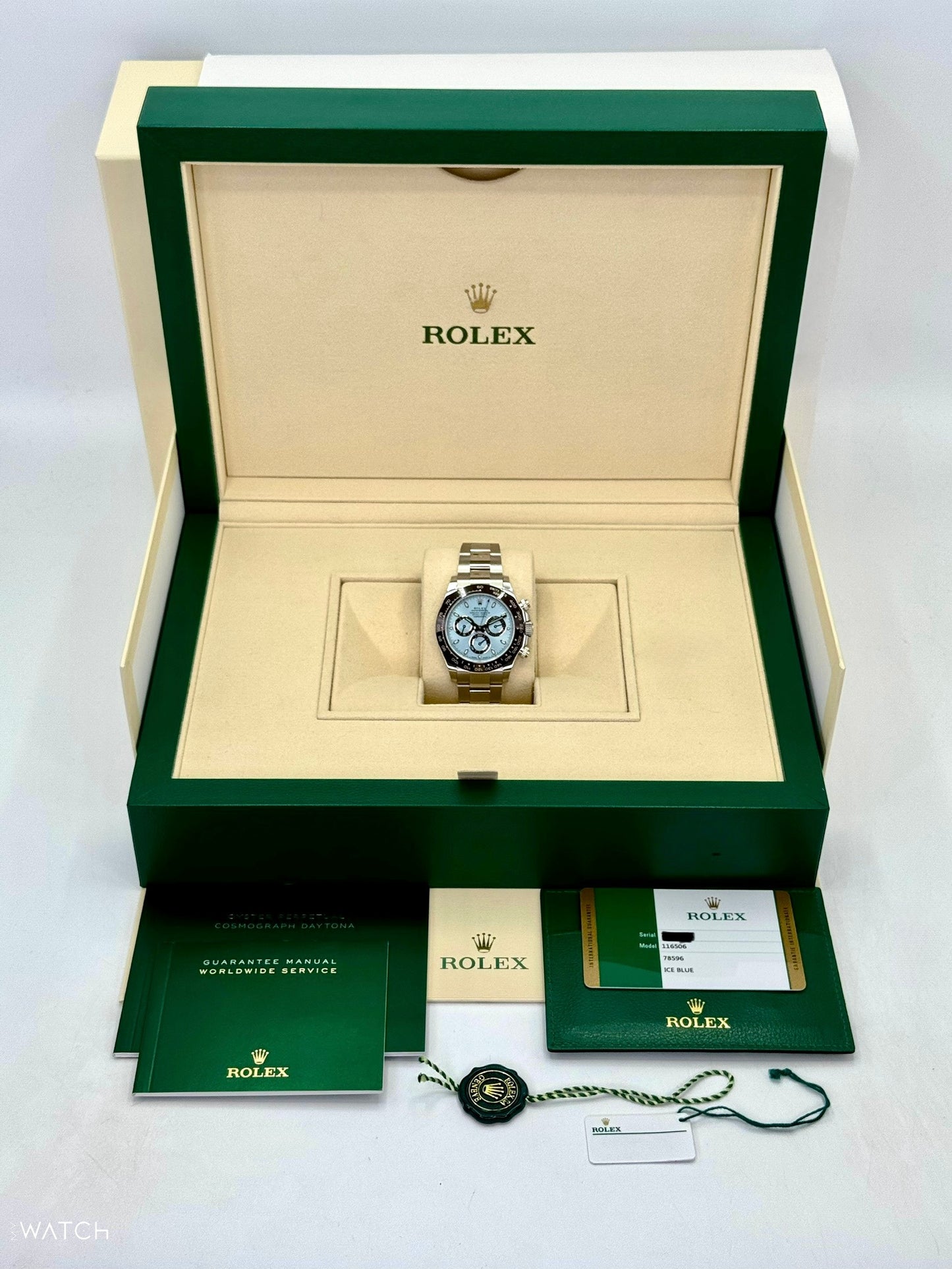 2018 Rolex Daytona 40mm 116506 Platinum Ice Blue Dial
