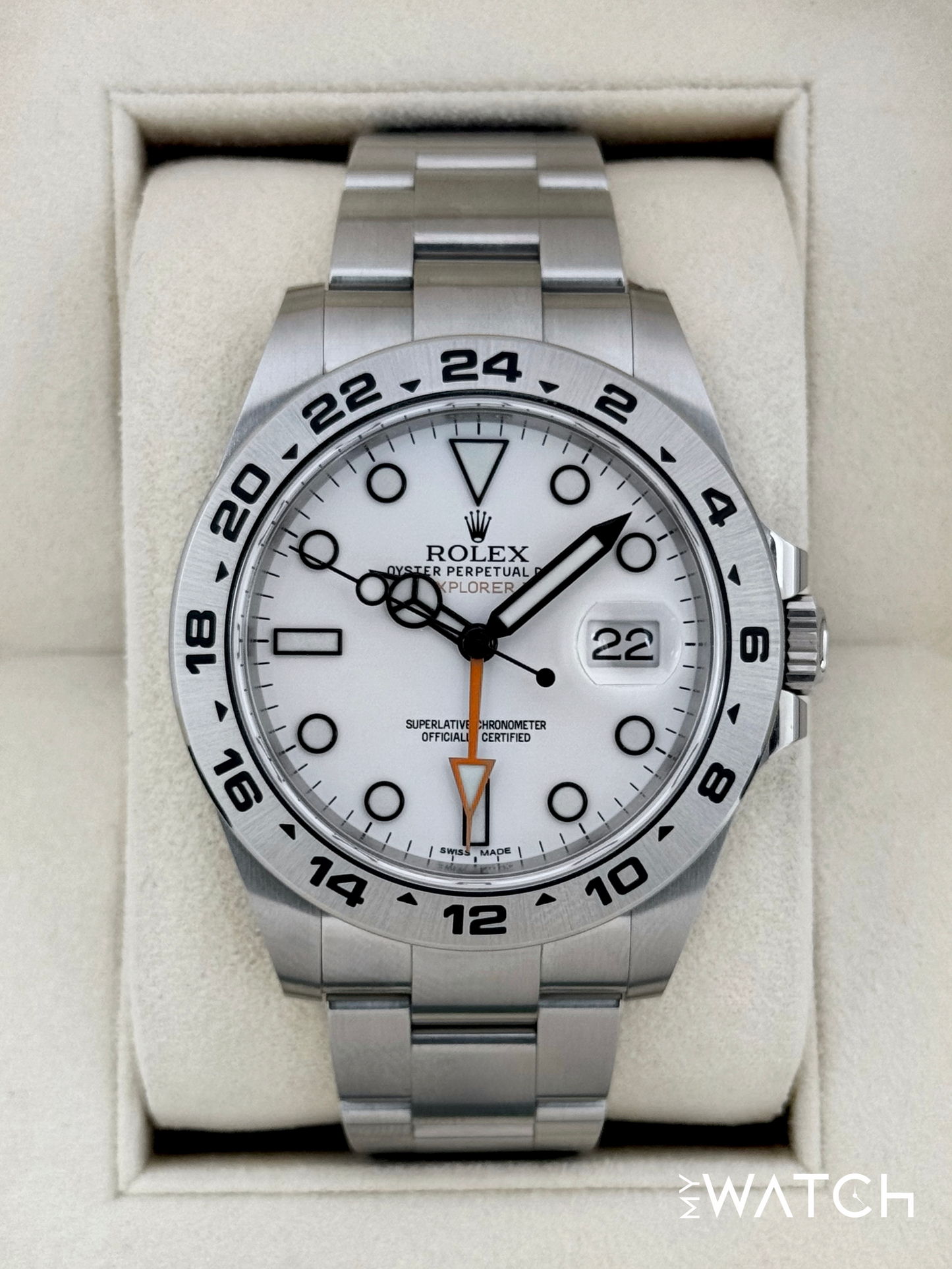 2020 Rolex Explorer II 42mm 216570 Polar White Dial