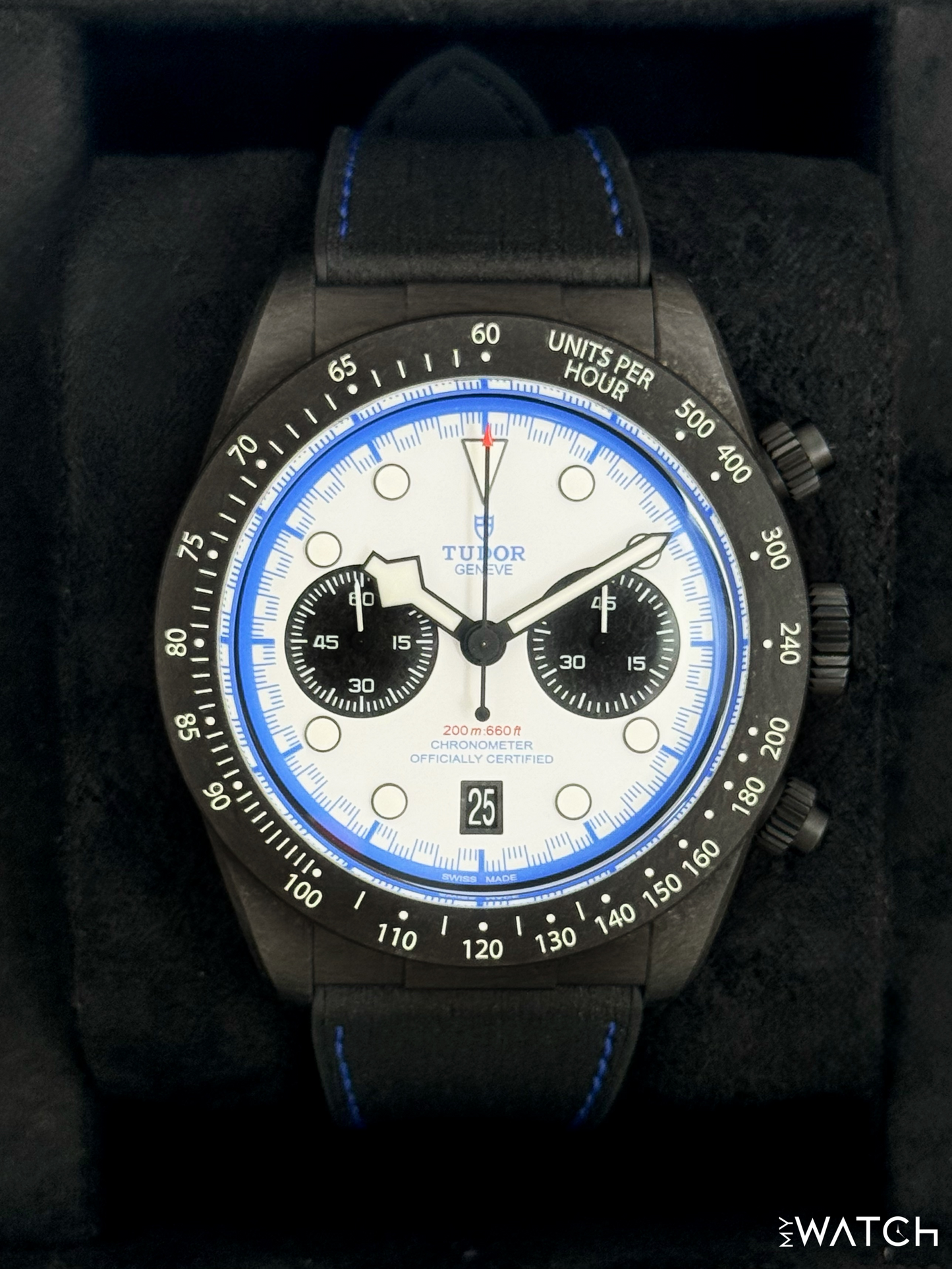 NEW 2025 Tudor Black Bay 25 42mm 79377KN Black Carbon White Dial