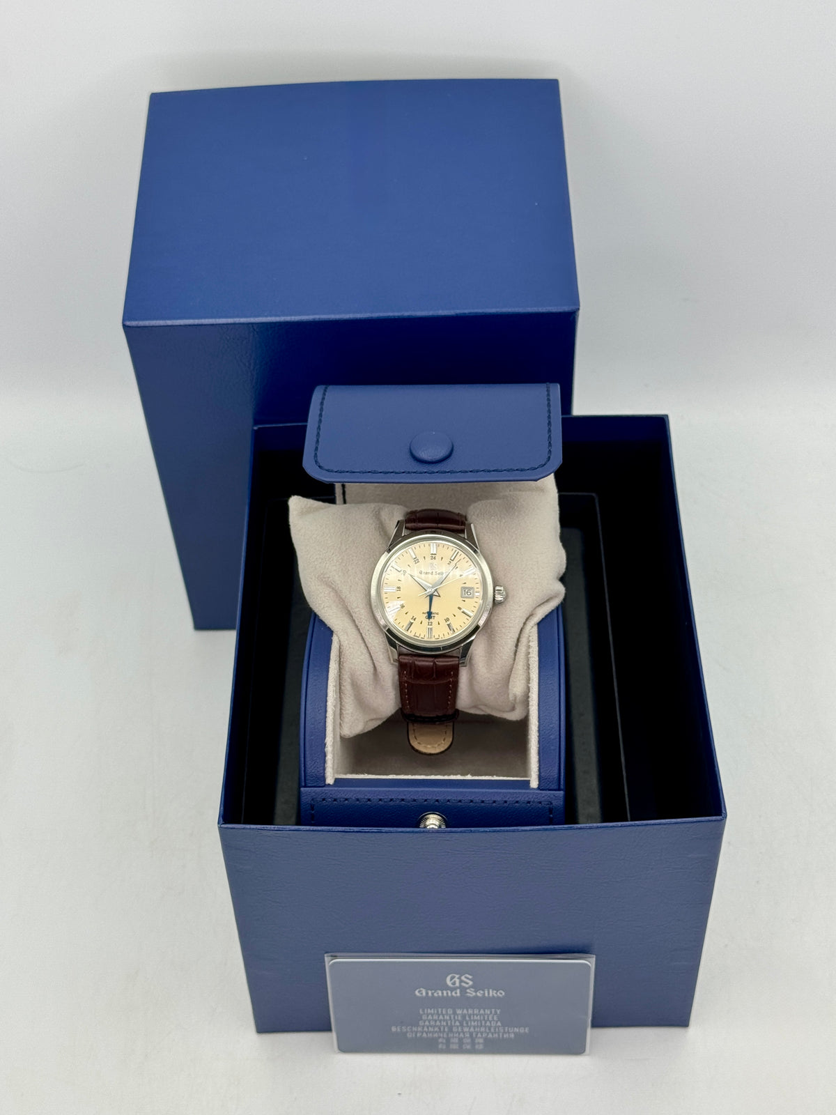 2024 Grand Seiko Elegance Collection GMT 39mm SBGM221G Stainless Steel Ivory Dial - MyWatchLLC