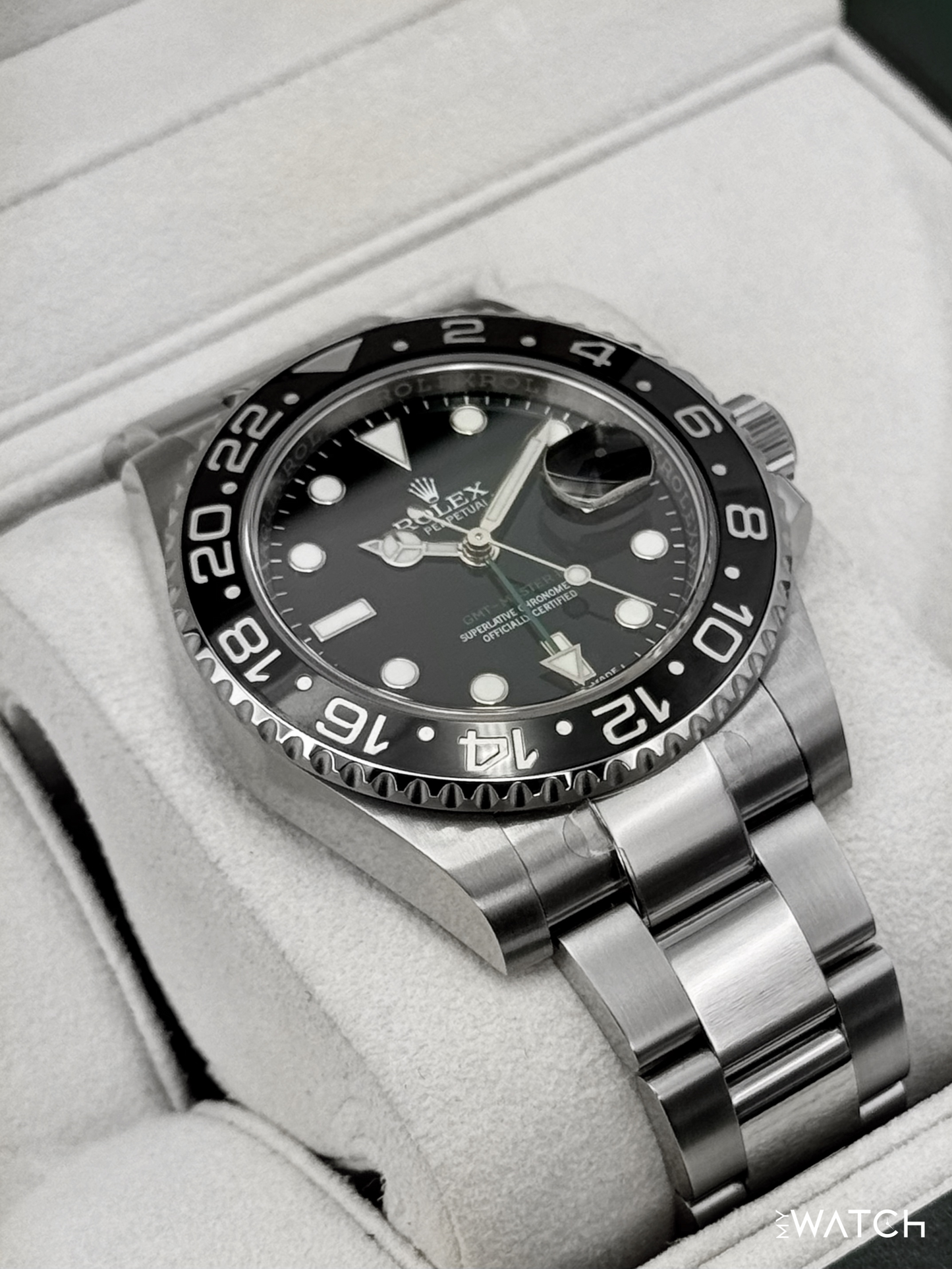 2015 Rolex GMT-Master II 40mm 116710LN Stainless Steel Black Dial - MyWatchLLC