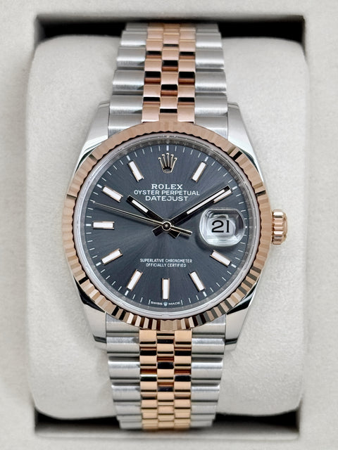 NEW 2026 Rolex Datejust 36mm 126231 Two-Tone Jubilee Slate Rhodium Dial