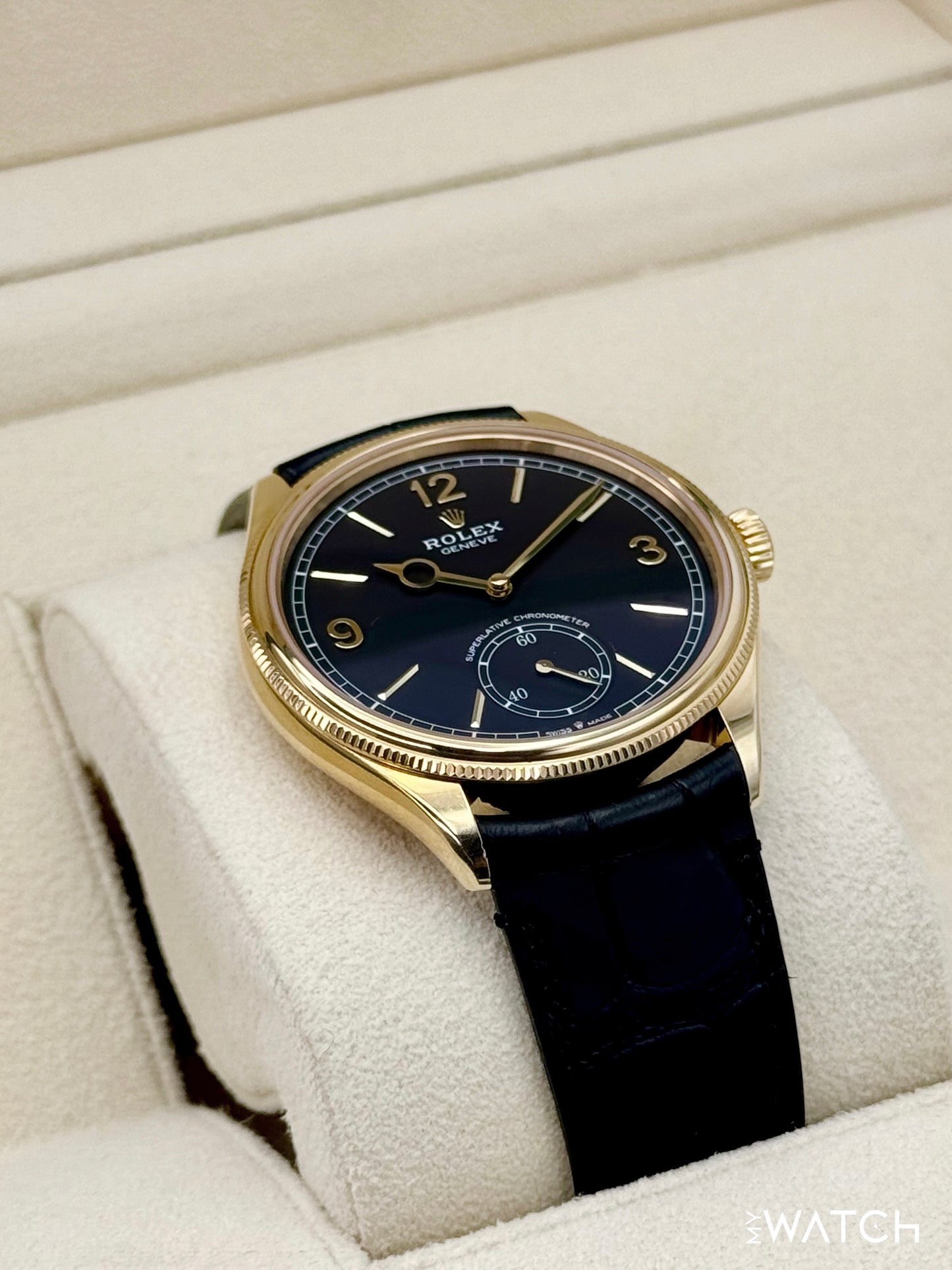 2025 Rolex 1908 39mm 52508 Yellow Gold Black Dial