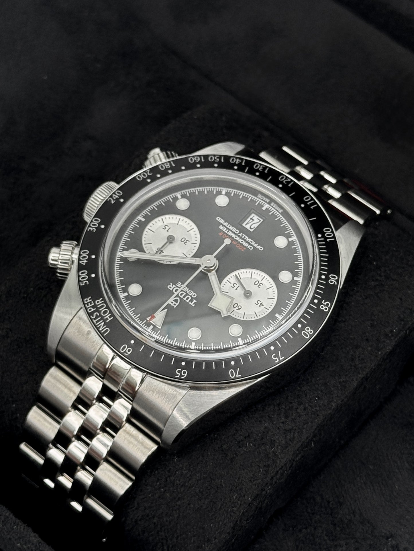 2025 Tudor Black Bay Chrono "Reverse Panda" 41mm 79360N Stainless Steel Black Dial