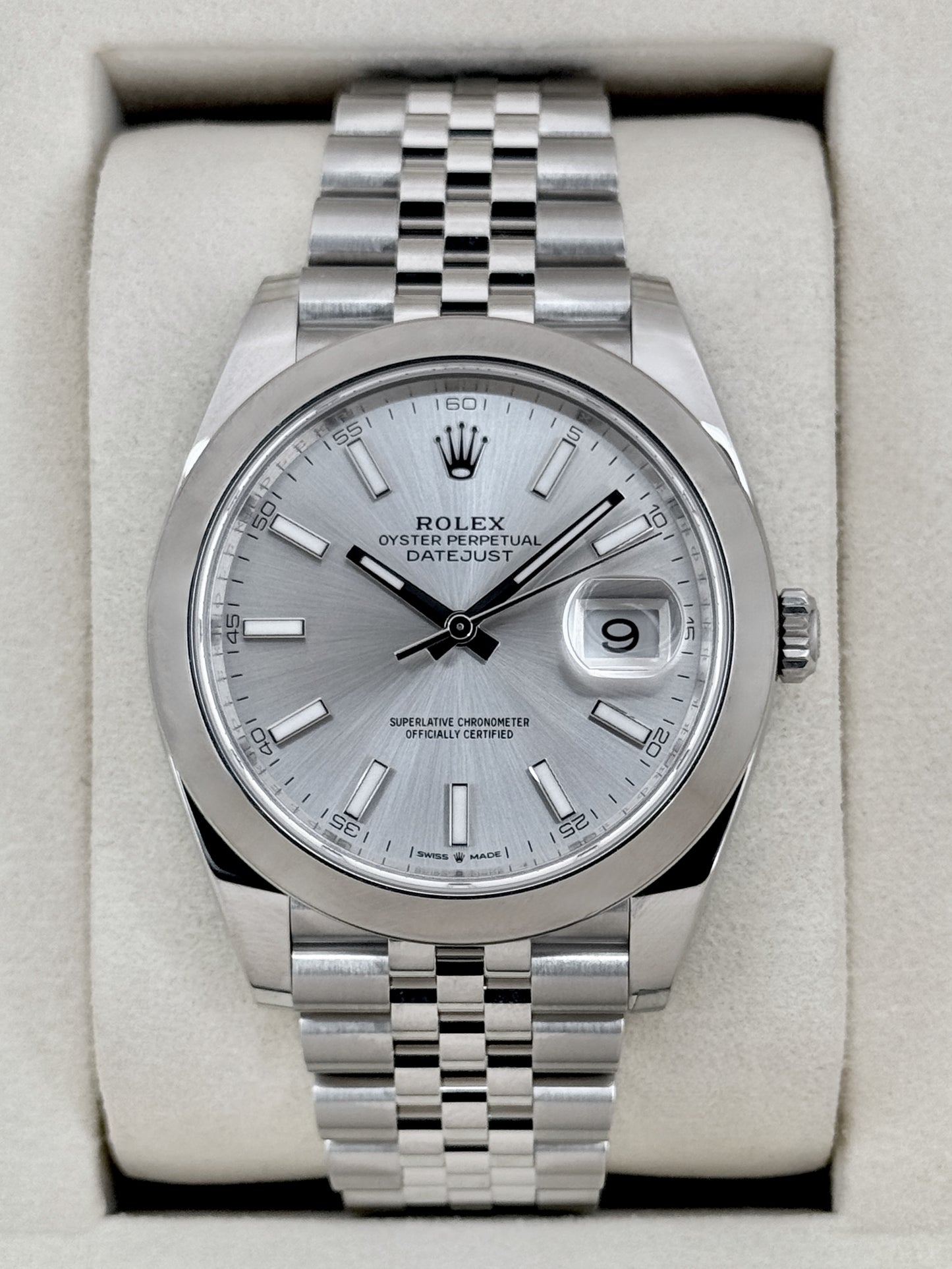 NEW 2025 Rolex Datejust 41mm 126300 Stainless Steel Jubilee Silver Dial