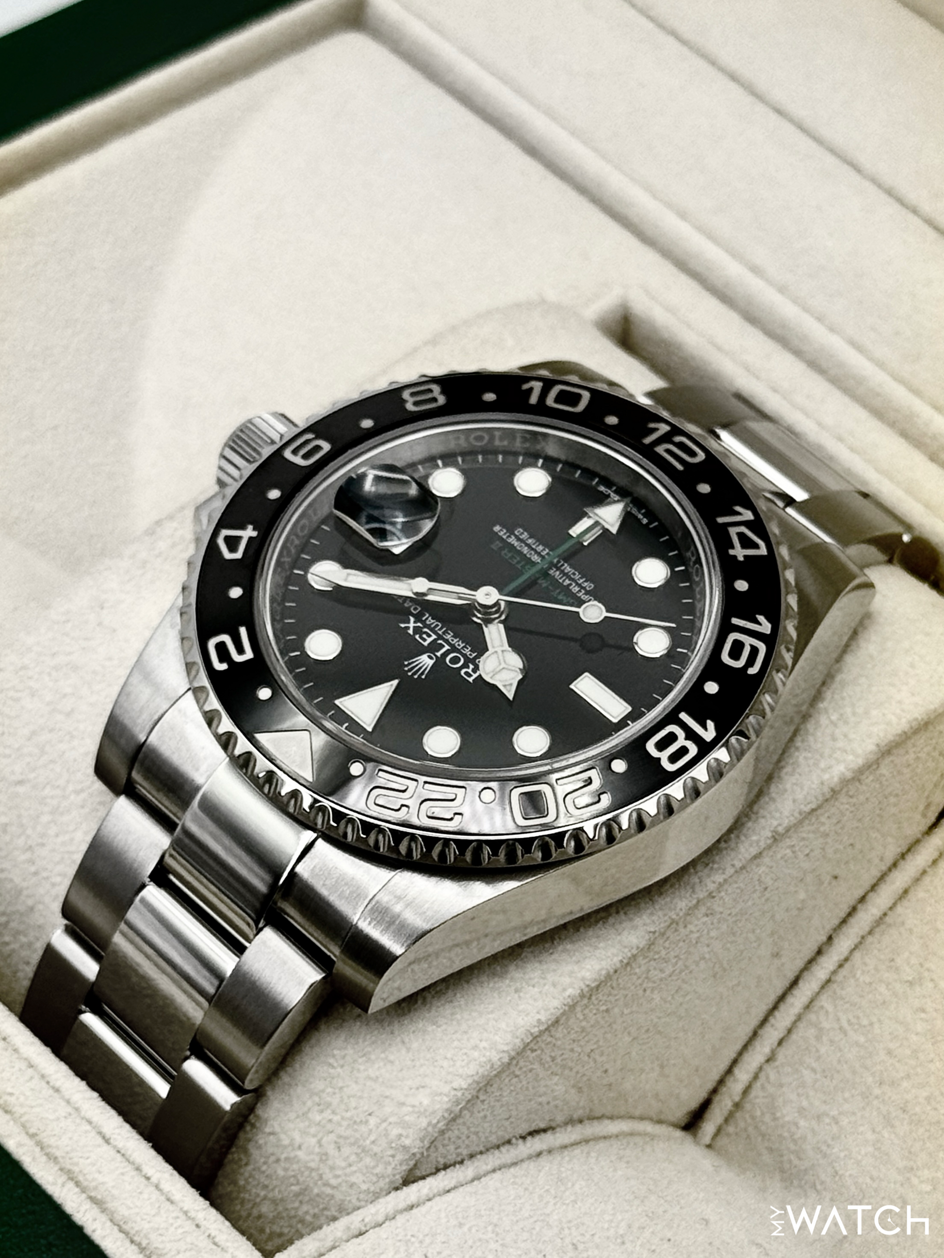 2018 Rolex GMT-Master II 40mm 116710LN Stainless Steel Black Dial - MyWatchLLC
