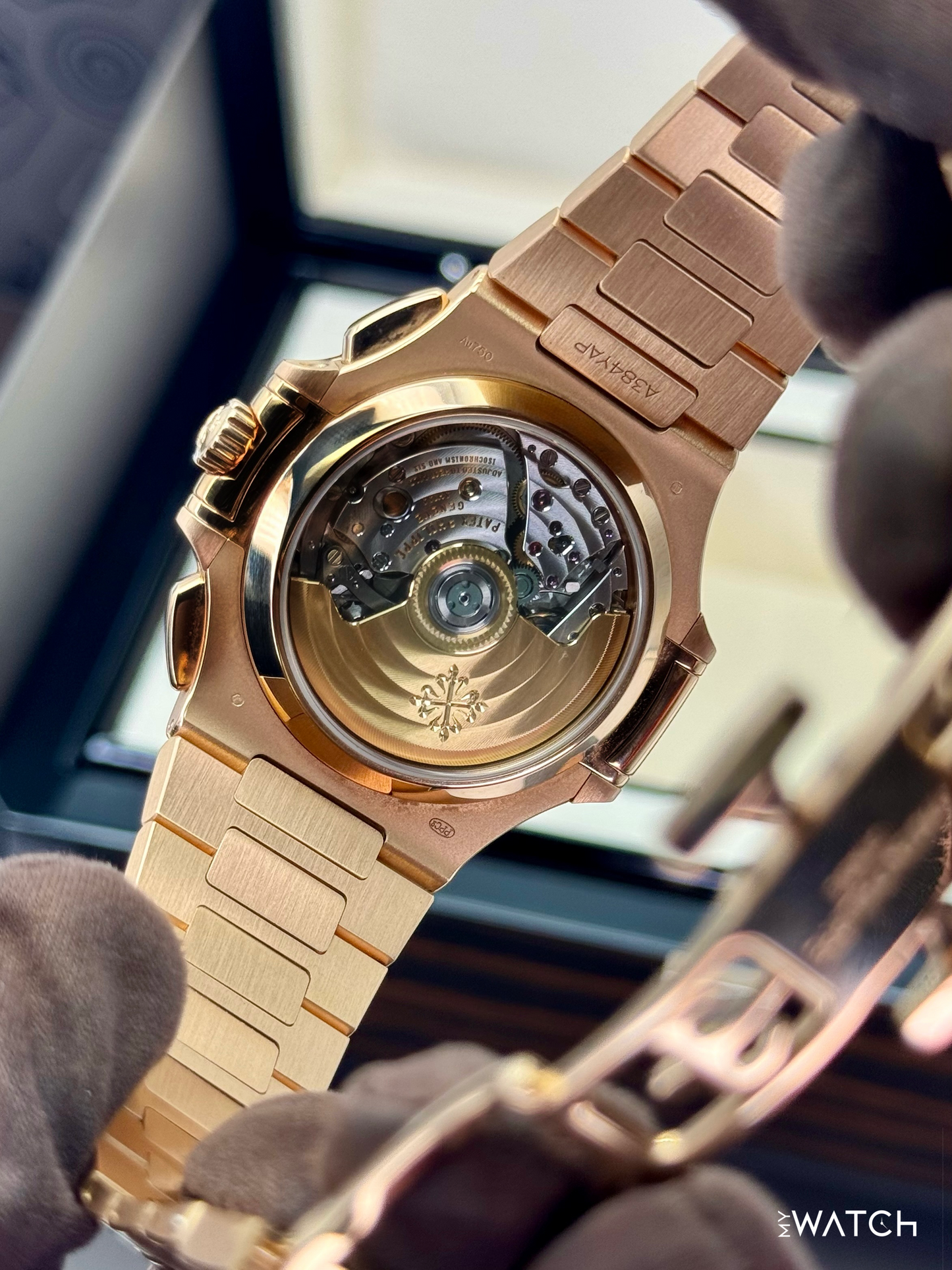 2023 Patek Philippe Nautilus Chrono 40.5mm 5980/1R Rose Gold Gray Dial