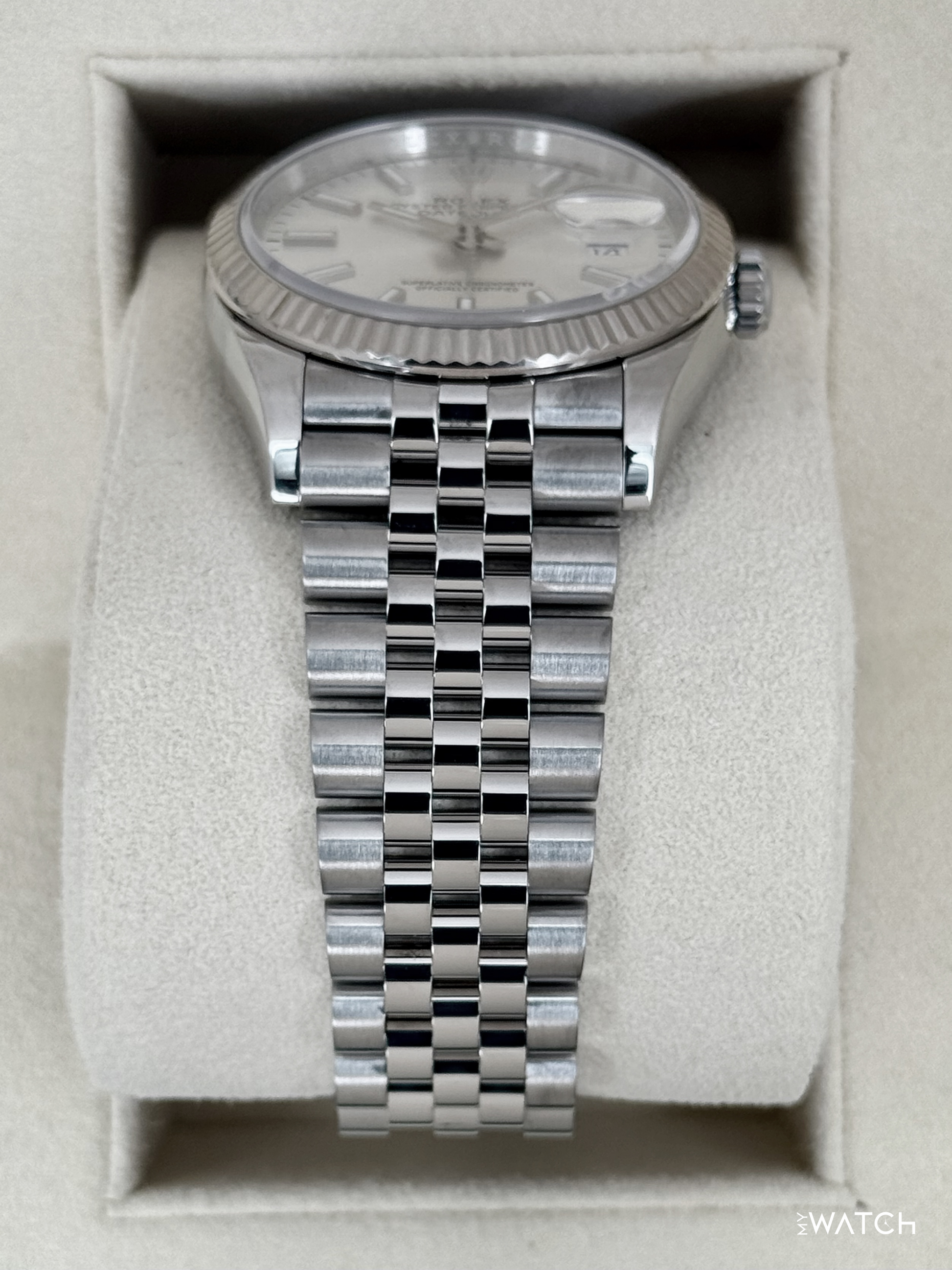 2021 Rolex Datejust 36mm 126234 Stainless Steel Jubilee Silver Dial - MyWatchLLC
