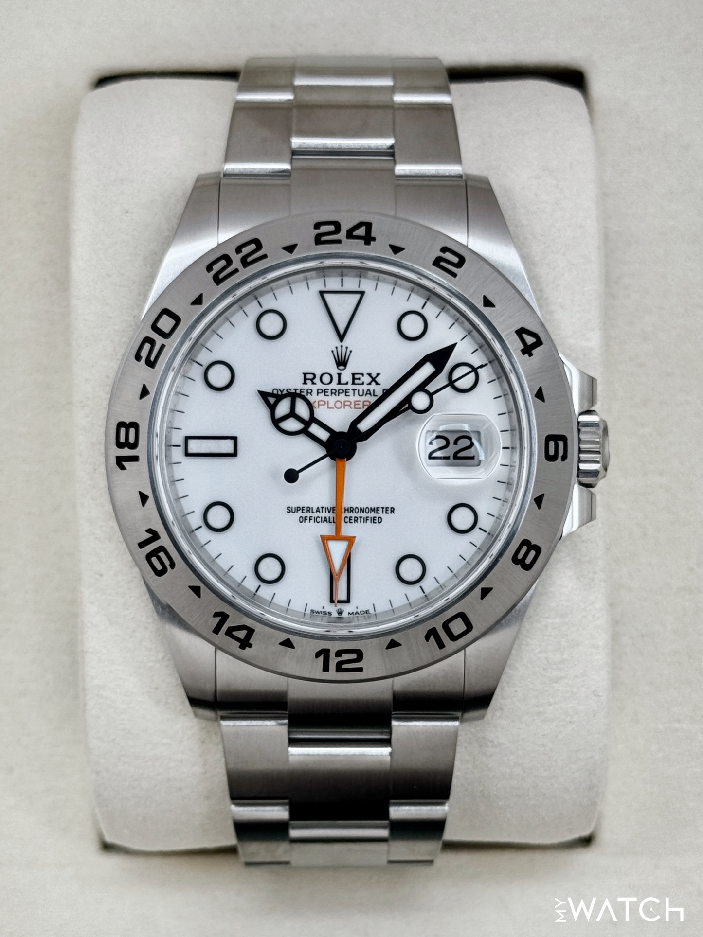 NEW 2026 Rolex Explorer II 42mm 226570 Polar White Dial (STICKERED) - MyWatchLLC