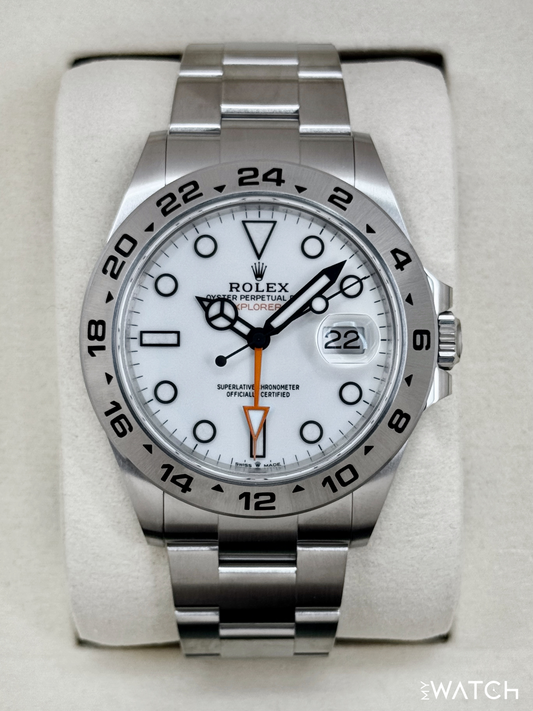 NEW 2026 Rolex Explorer II 42mm 226570 Polar White Dial (STICKERED) - MyWatchLLC