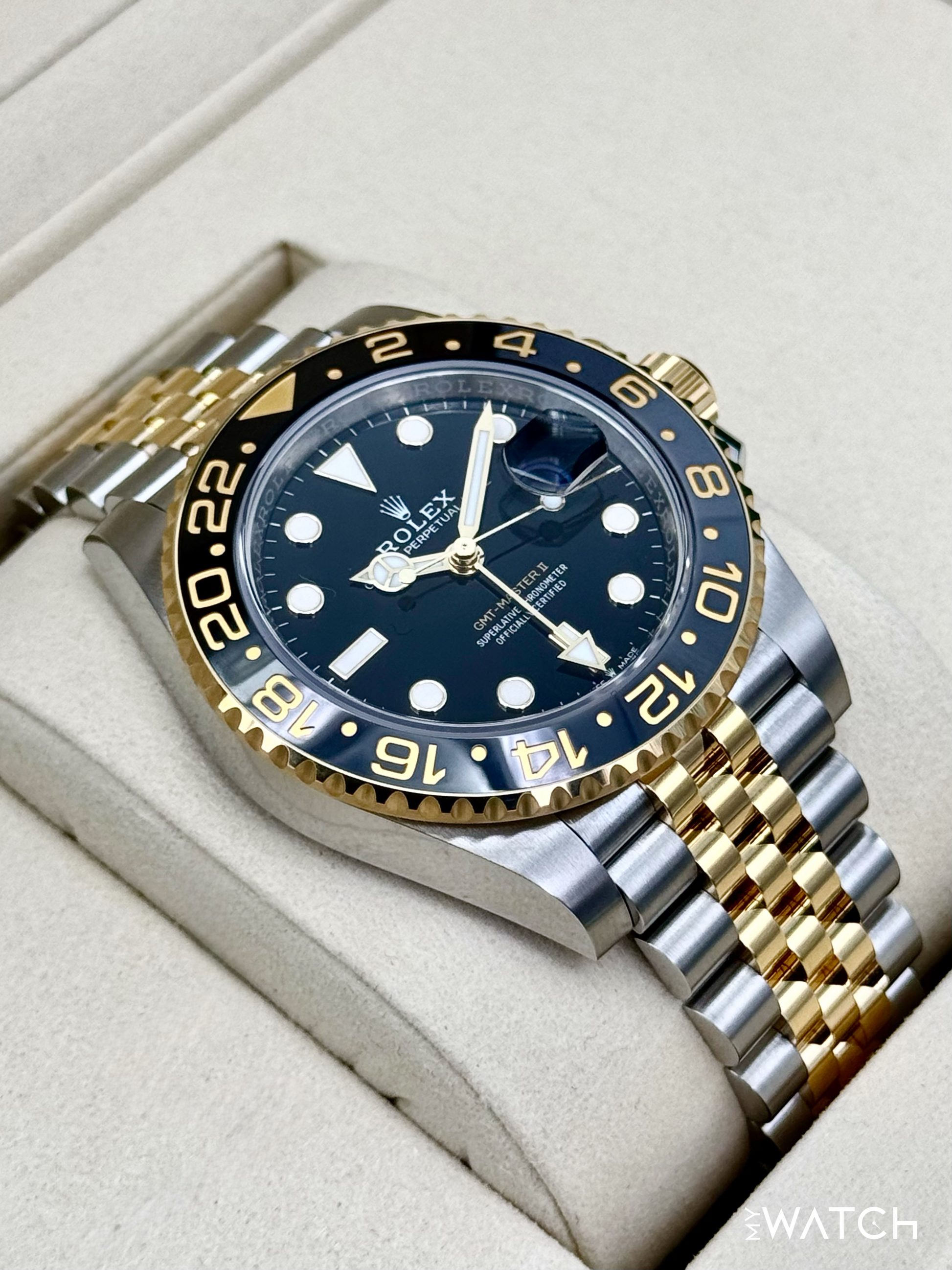 NEW 2025 Rolex GMT-Master II 40mm 126713GRNR Two-Tone Jubilee - MyWatchLLC