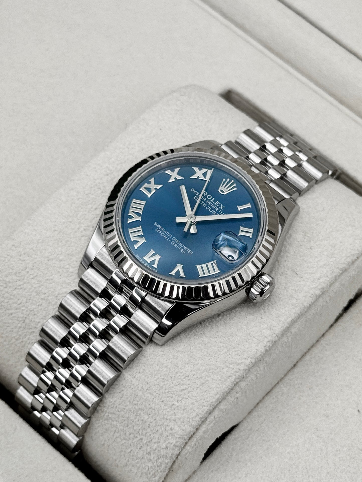 2025 Rolex Datejust 31mm 278274 Stainless Steel Jubilee Blue Dial