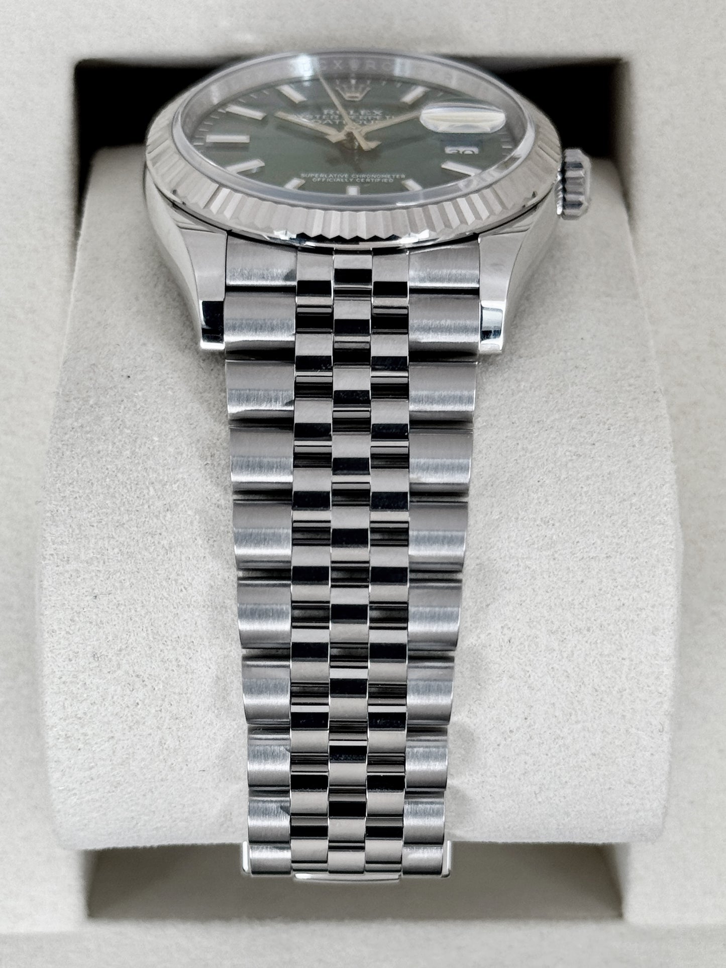 NEW 2026 Rolex Datejust 36mm 126234 Stainless Steel Jubilee Mint Green Dial