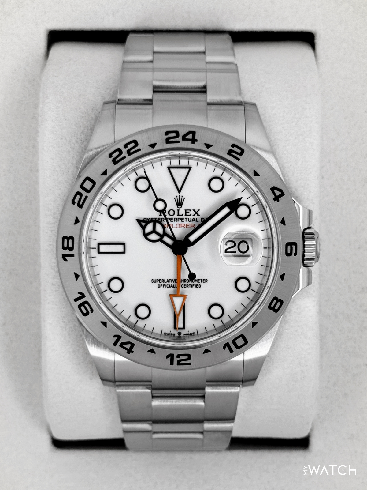 NEW 2026 Rolex Explorer II 42mm 226570 Stainless Steel Polar White Dia