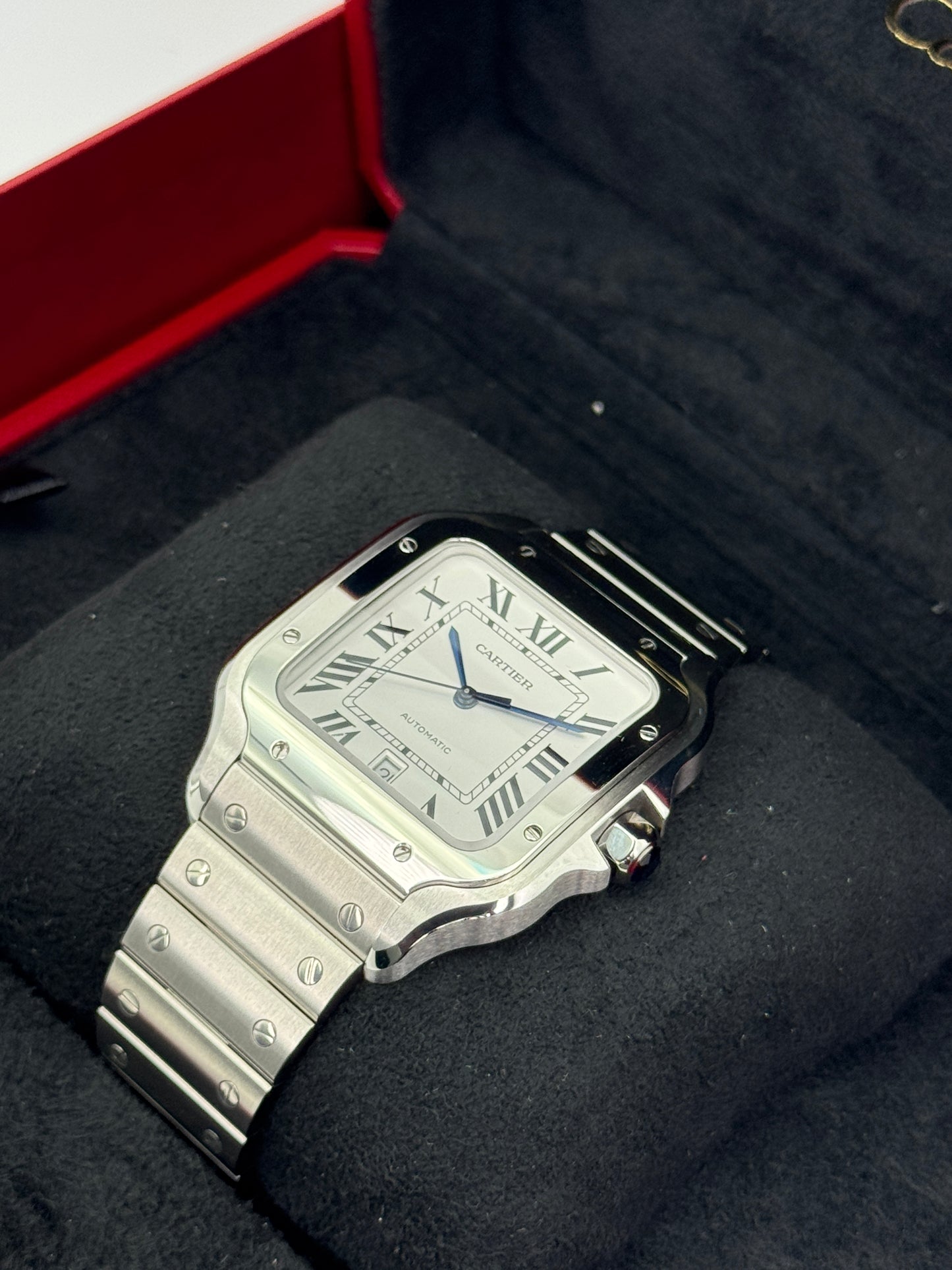 NEW 2026 Cartier Santos De Cartier 39mm WSSA0018 Stainless Steel White Dial